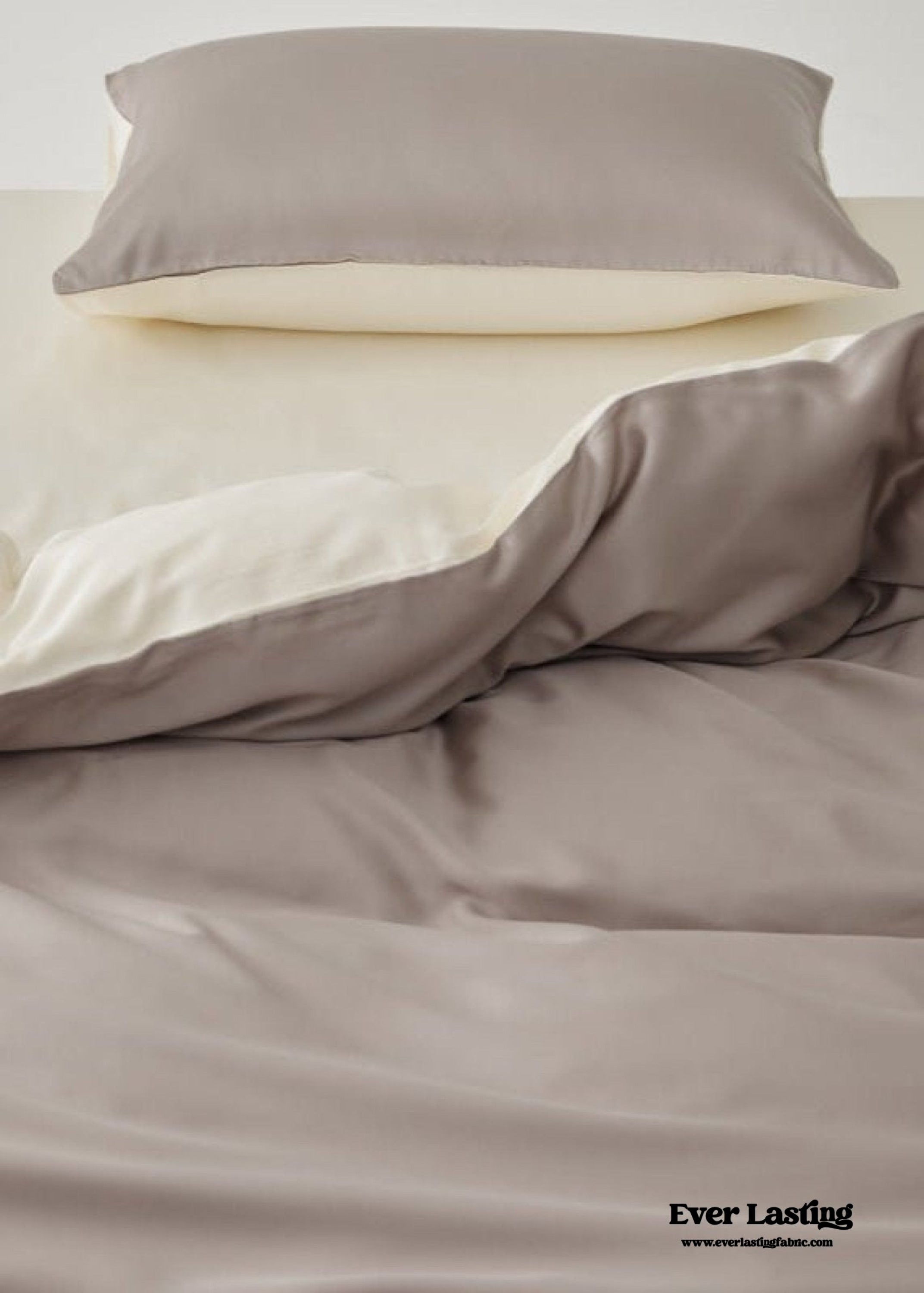 Adeline Pastel Silky Cooling TENCEL™ Bedding Set / Coffee