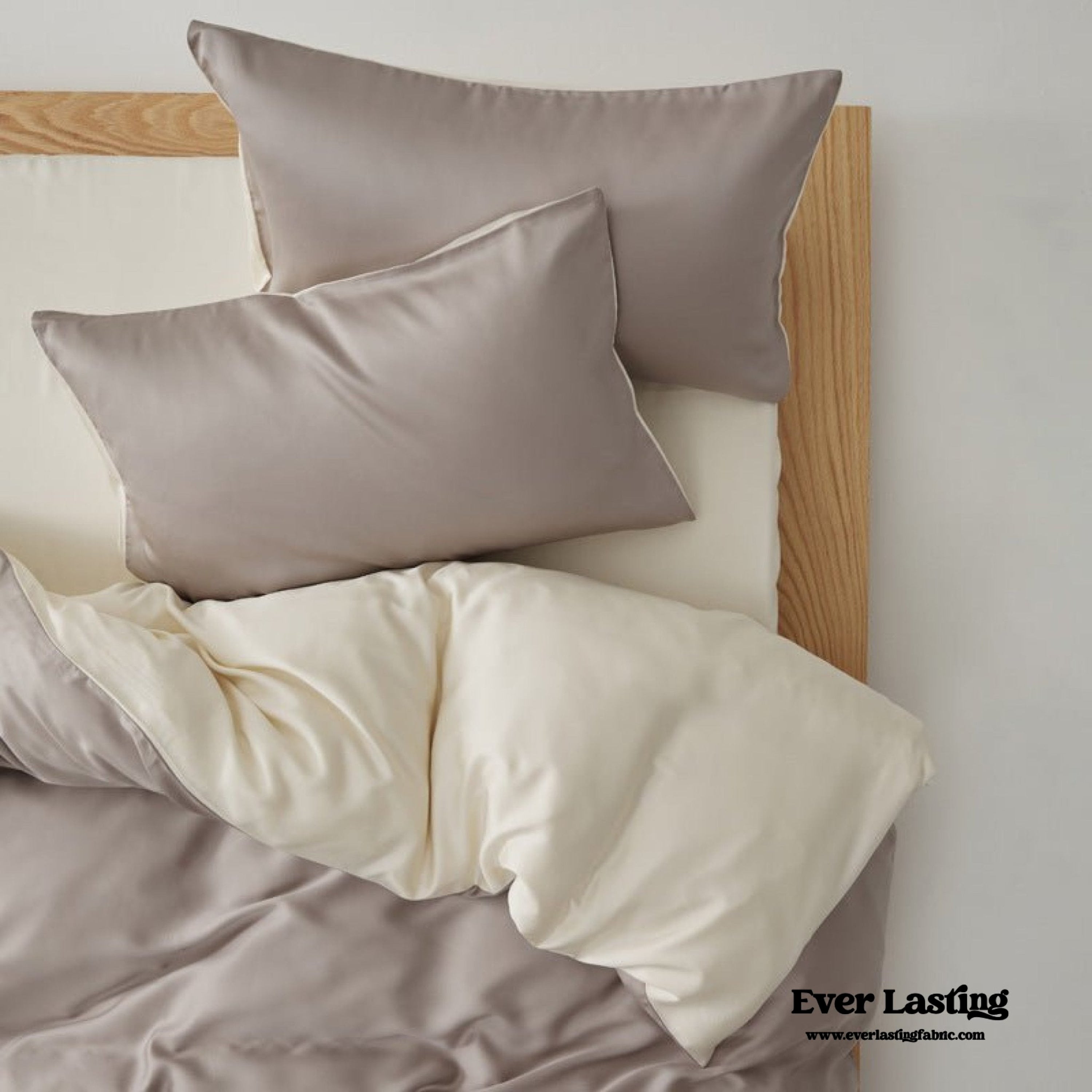 Adeline Pastel Silky Cooling TENCEL™ Bedding Set / Coffee