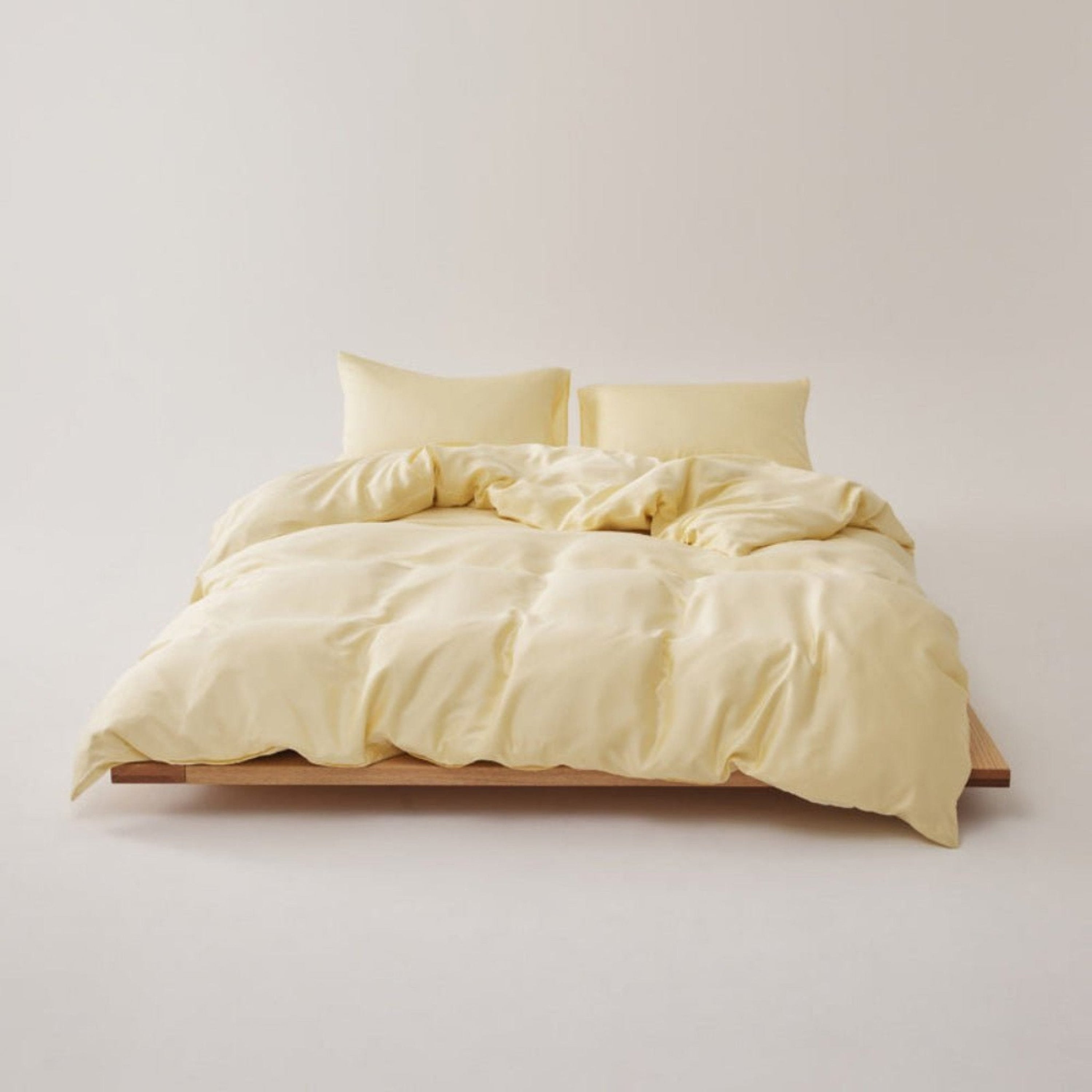 Adeline Pastel Silky Cooling TENCEL™ Bedding Set / Cream