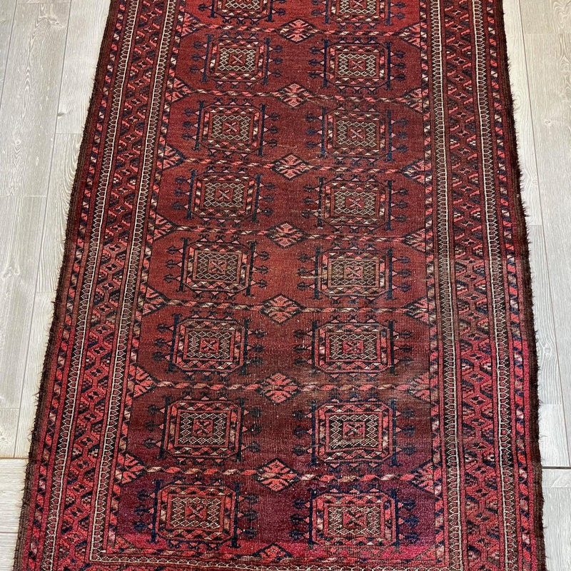 Antique 1880’s Baluch Rug 4x7 Ft