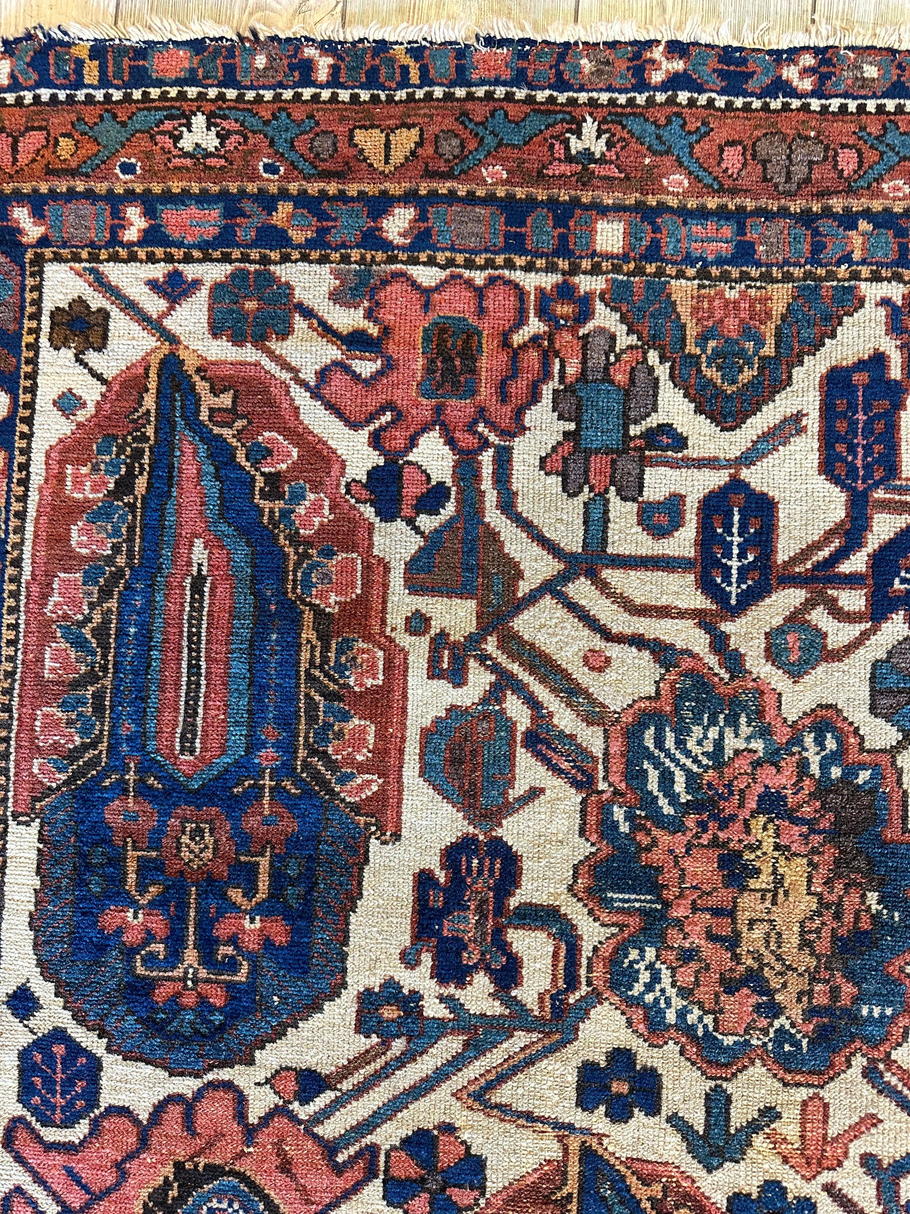 Antique Persian Malayar Circa 1900 4’10 x 6’7”