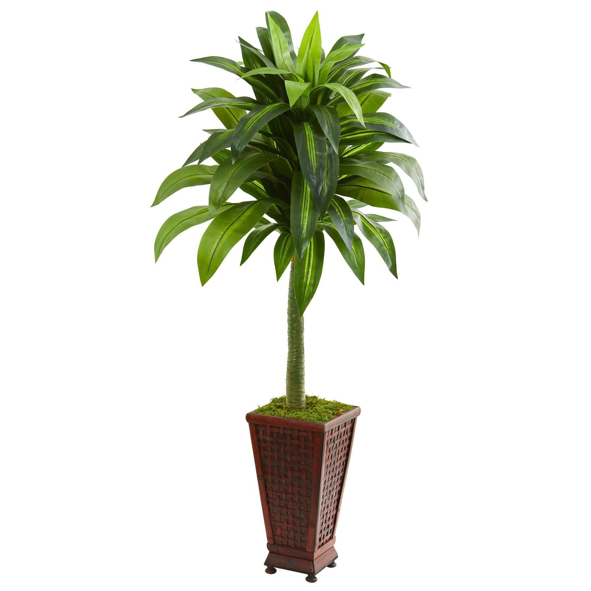4.5’ Dracaena Artificial Plant in Decorative Planter