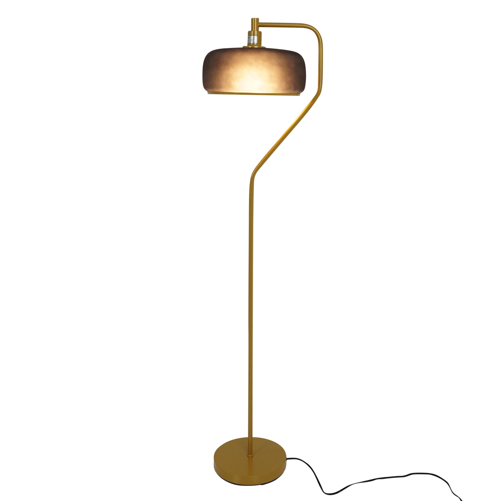 Astris Floor Lamp Black Sprayed and Gold – Luxury Lighting – Curated b