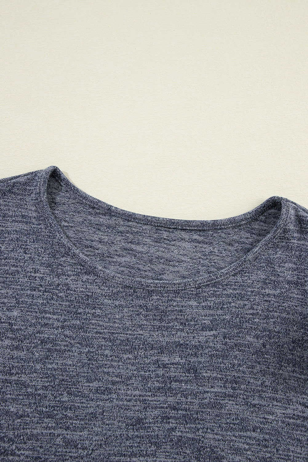 Floral Patchwork Ruffle Tiered Sleeve Crewneck Blouse