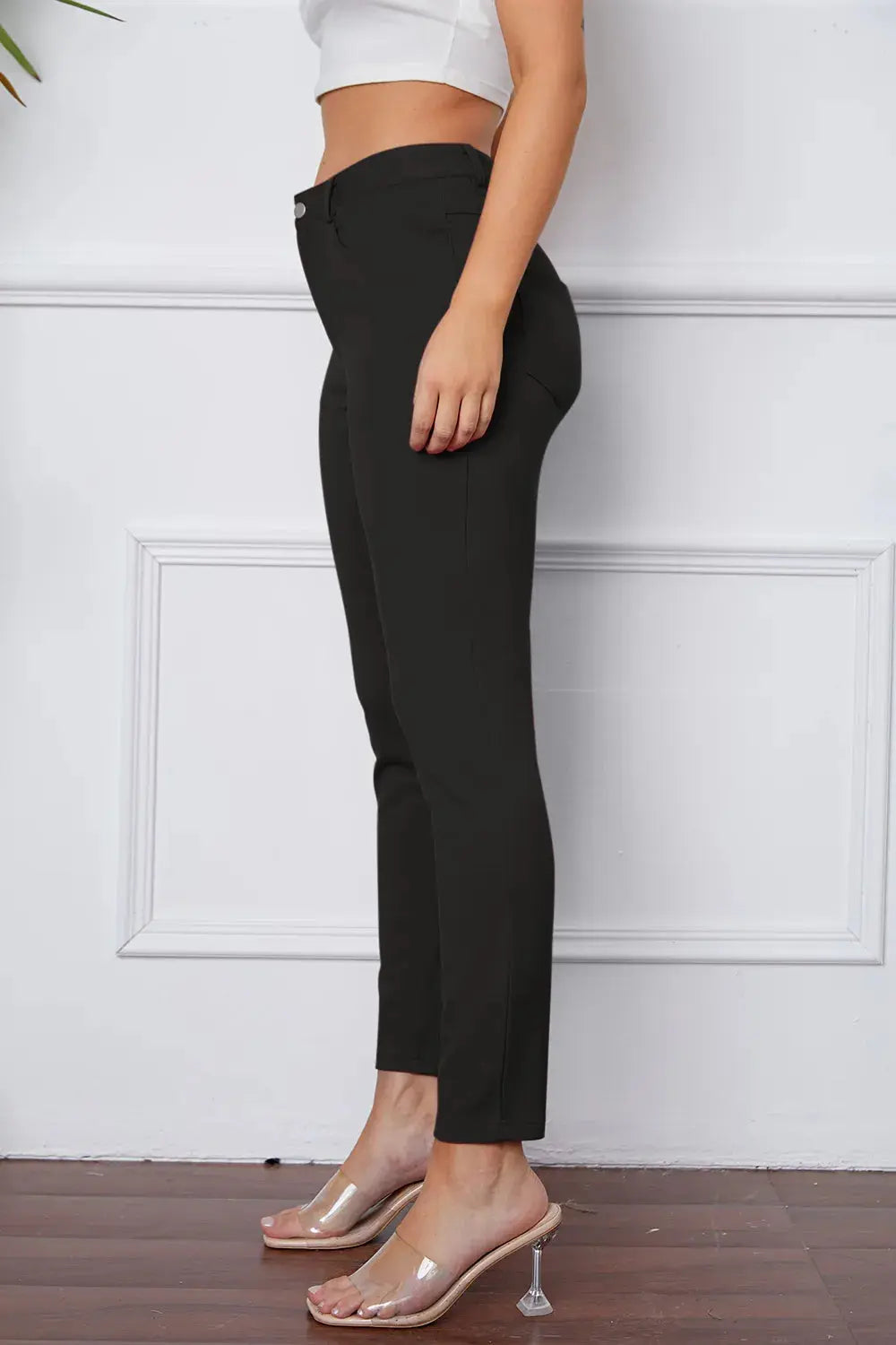 Basic BAE Full Size StretchyStitch High Waist Skinny Pants