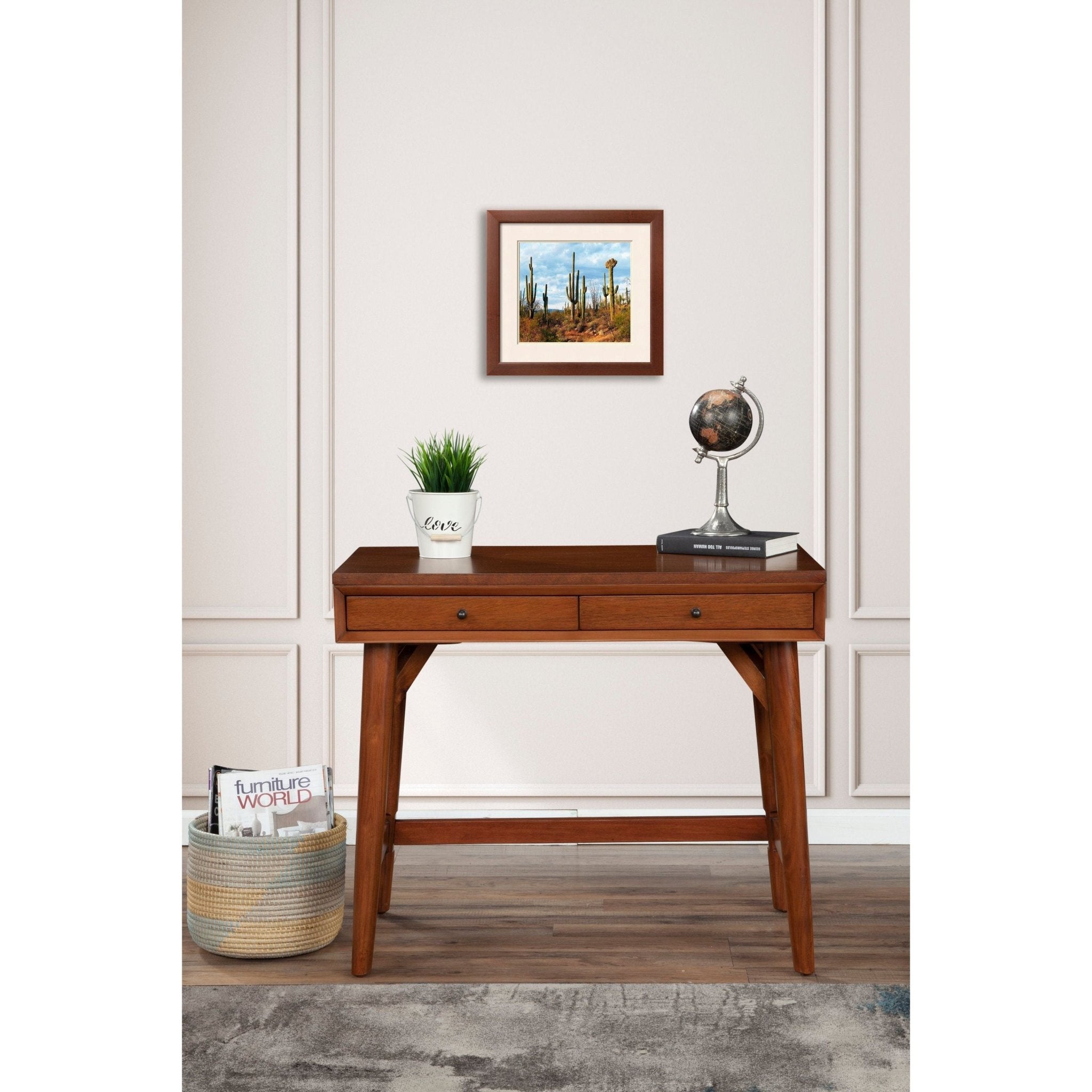 Flynn Mini Desk, Chestnut