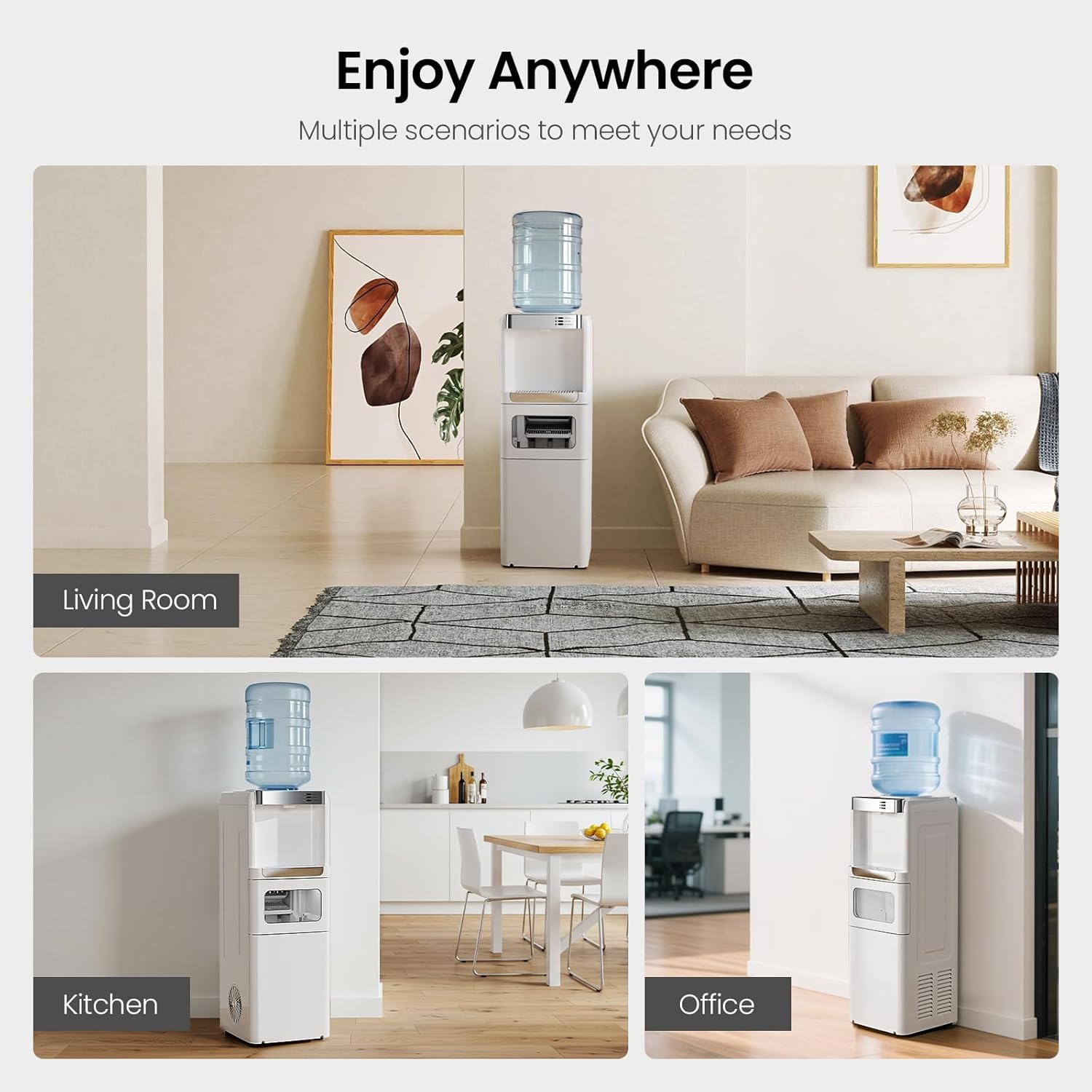 Kismile Water Cooler Dispenser with Ice Maker WD5815