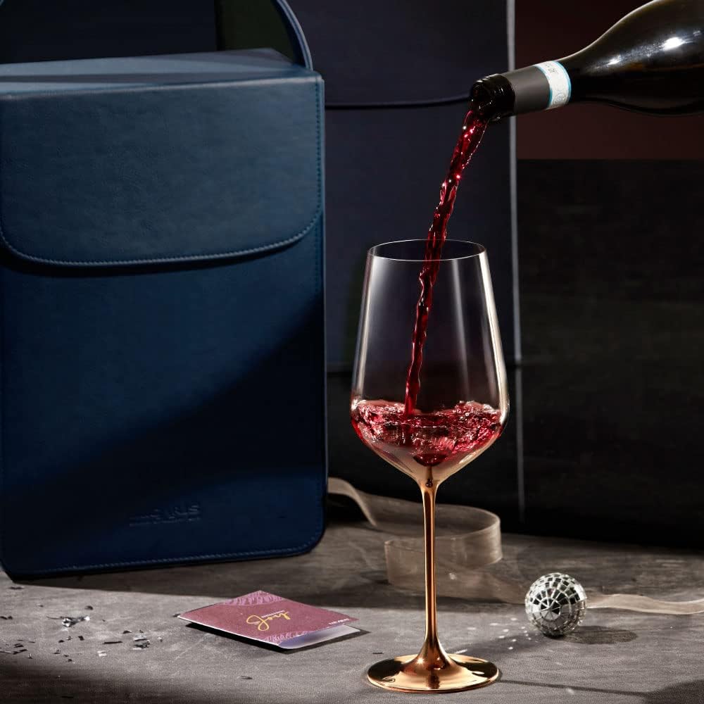 Full-Bottle Premium Artisan Copper Wine Glasses (750 mL / 25 fl. oz)