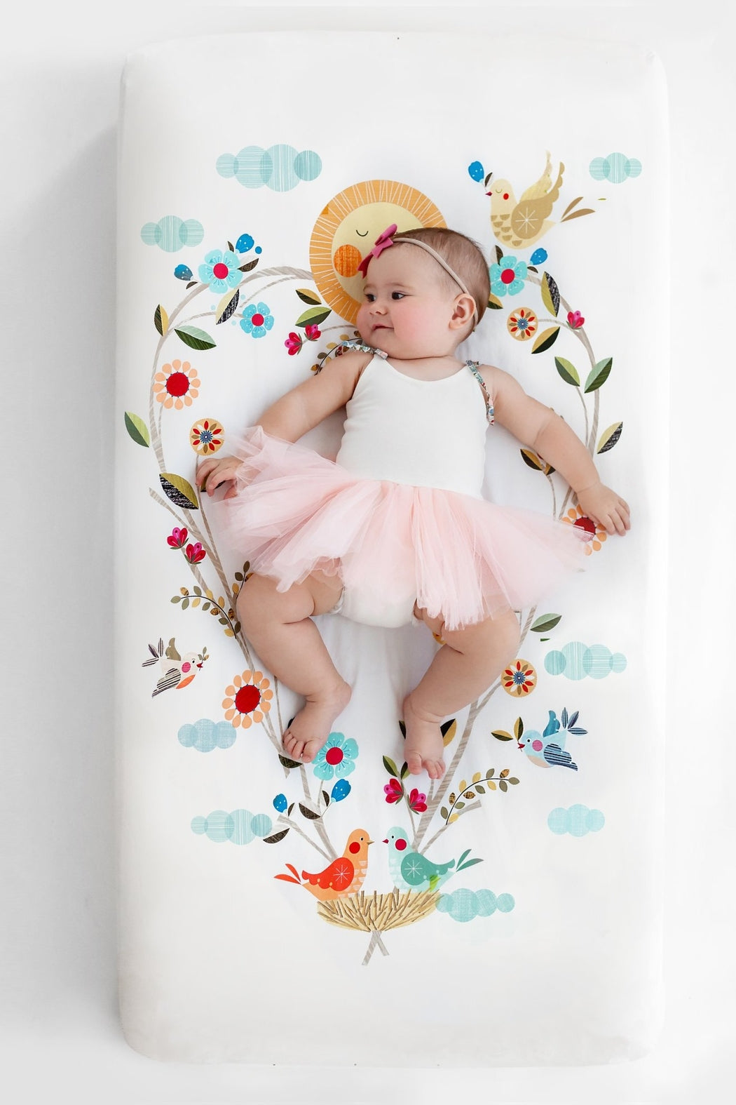 Love Blooms Standard Size Crib Sheet