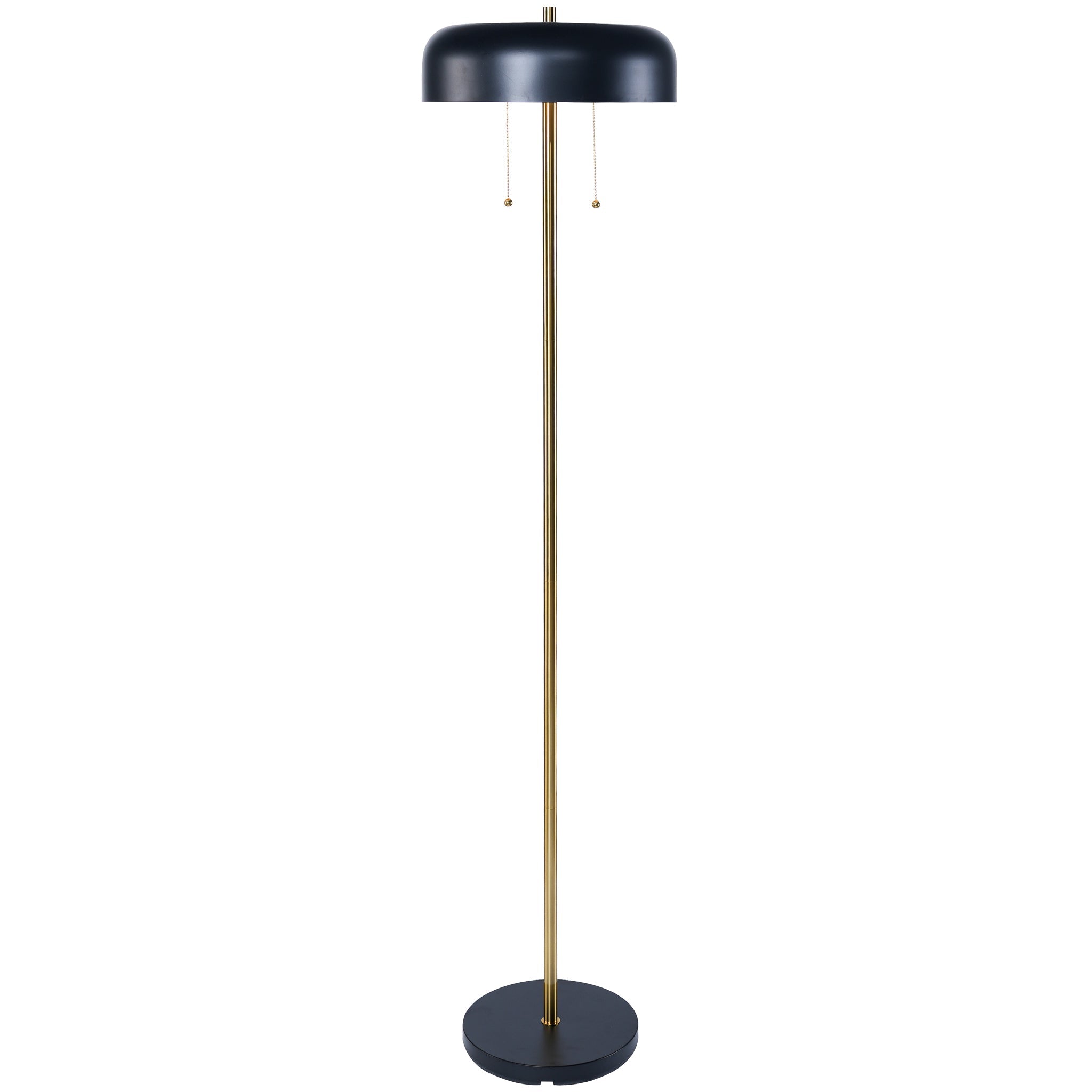 Vesper Floor lamp with Black outer and White inner – Luxury Lighting –