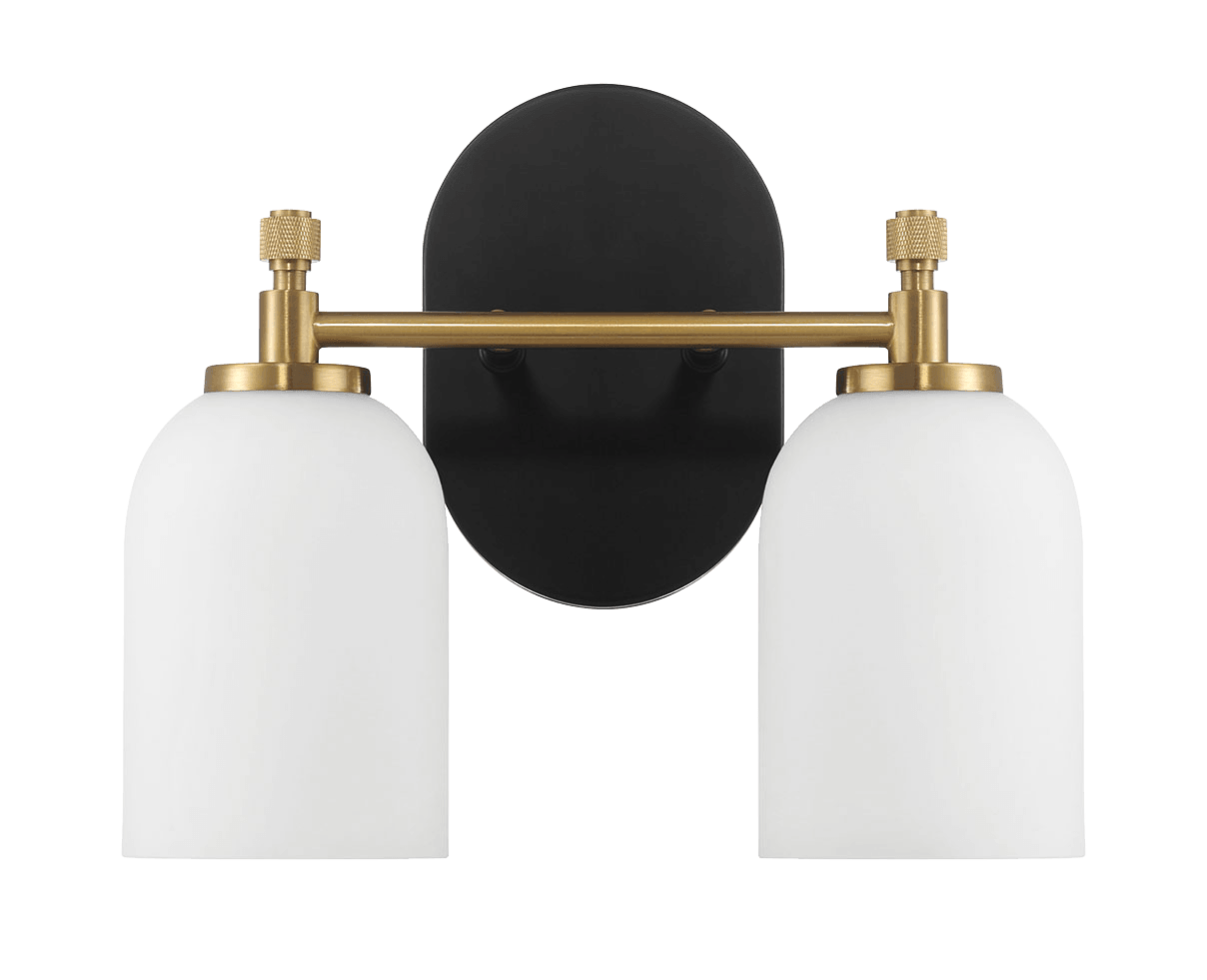 Vortex Two Lights Vanity in Traditional Style for Over Bathroom Mirror