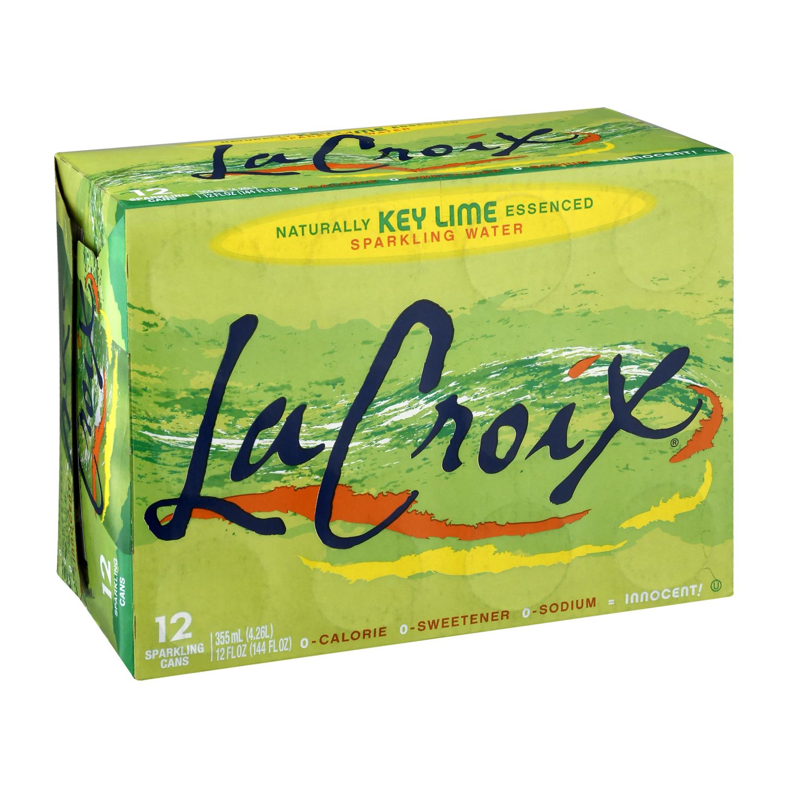 LaCroix Key Lime Sparkling Water, 24 Cans (12 fl oz each)