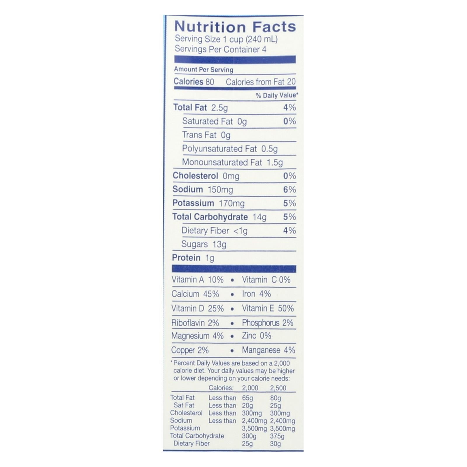Almond Breeze Vanilla Almond Milk, 12 Pack, 32 Fl Oz Each