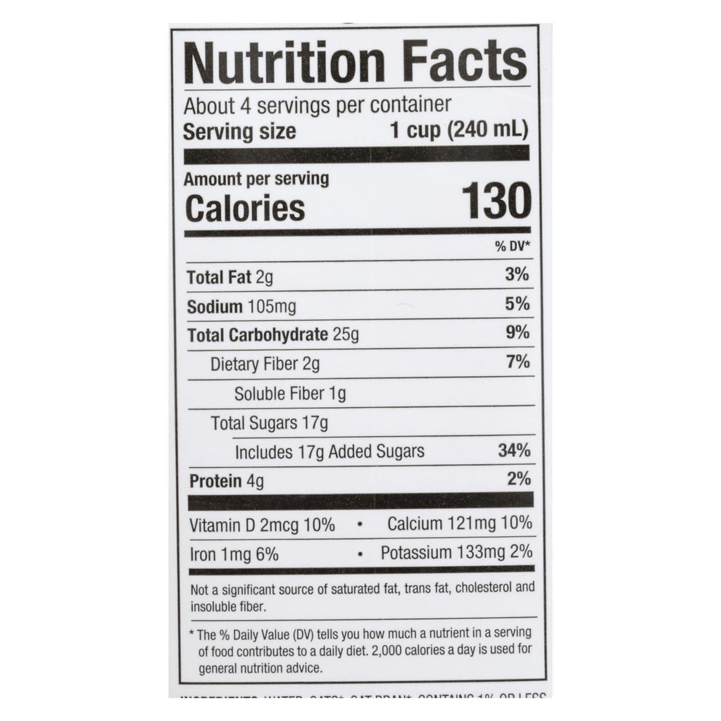 Pacific Natural Organic Oat Milk, 32oz, Case of 12