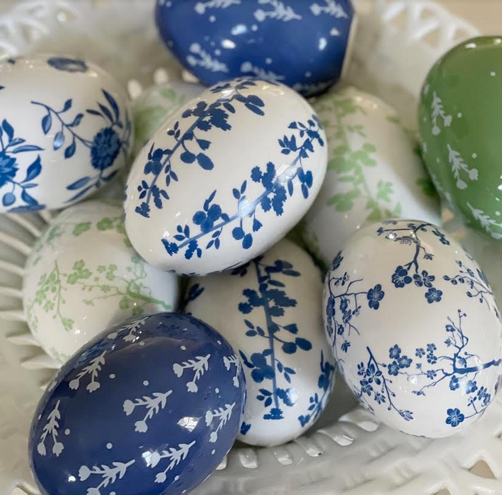 Blue & White Porcelain Eggs