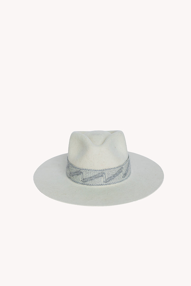 Speckled White Western Hat