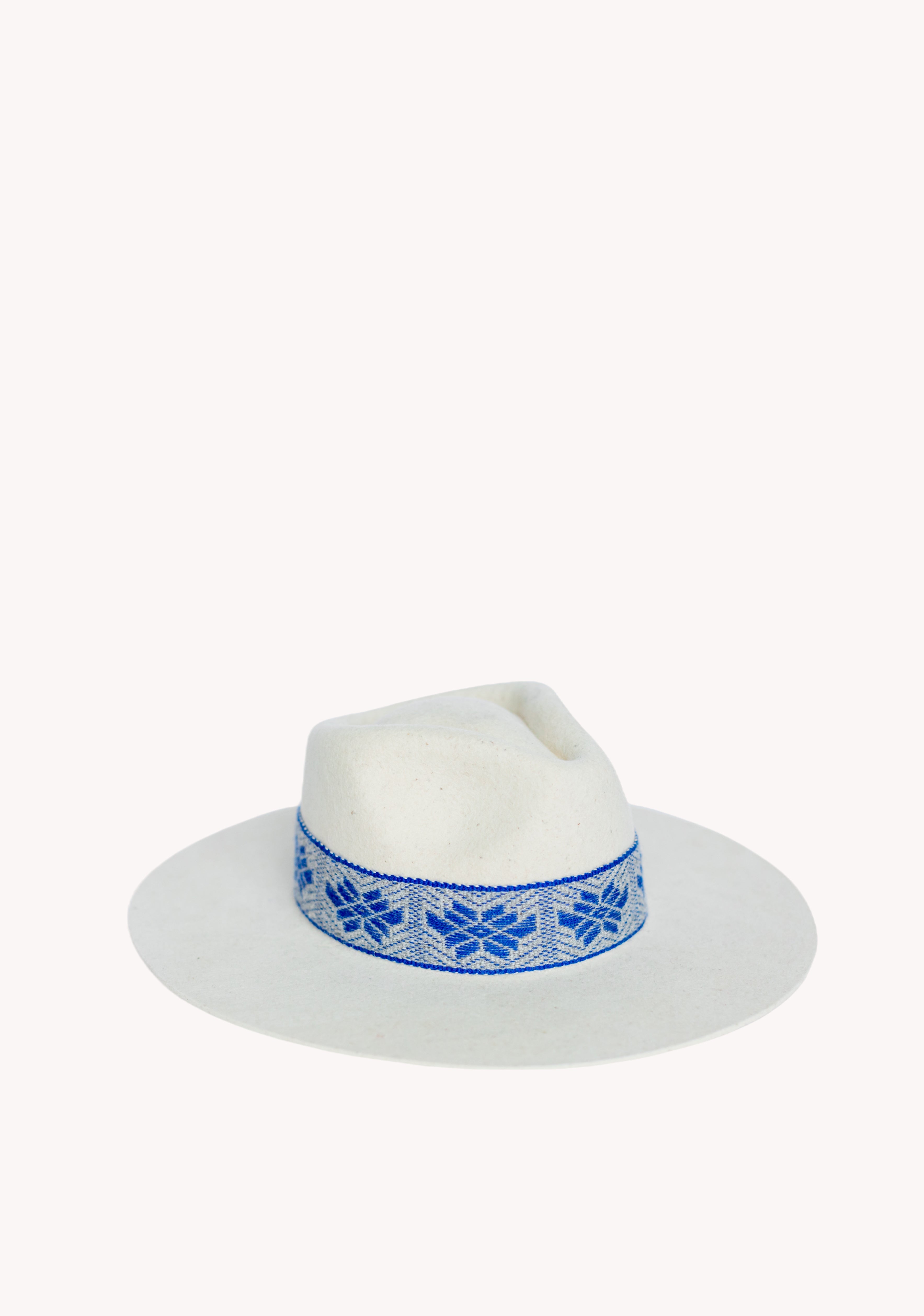 Speckled White Western Hat