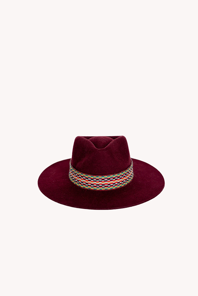 Maroon Western Hat