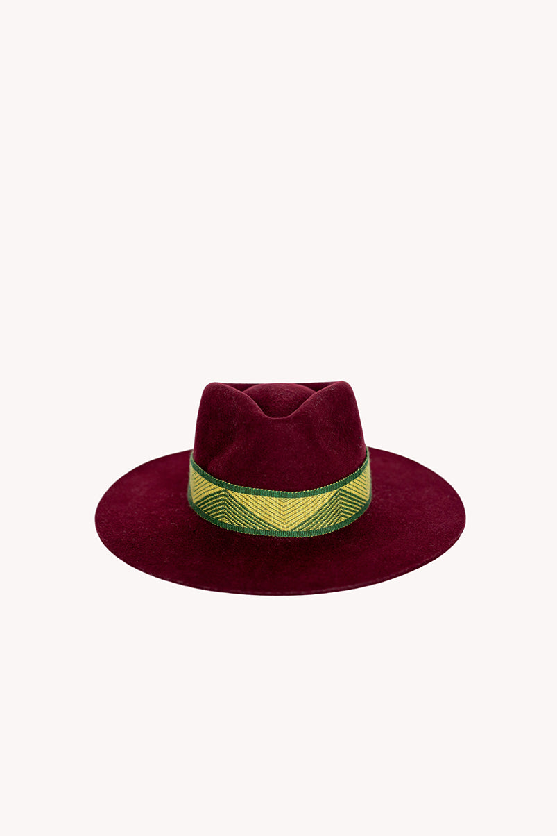 Maroon Western Hat