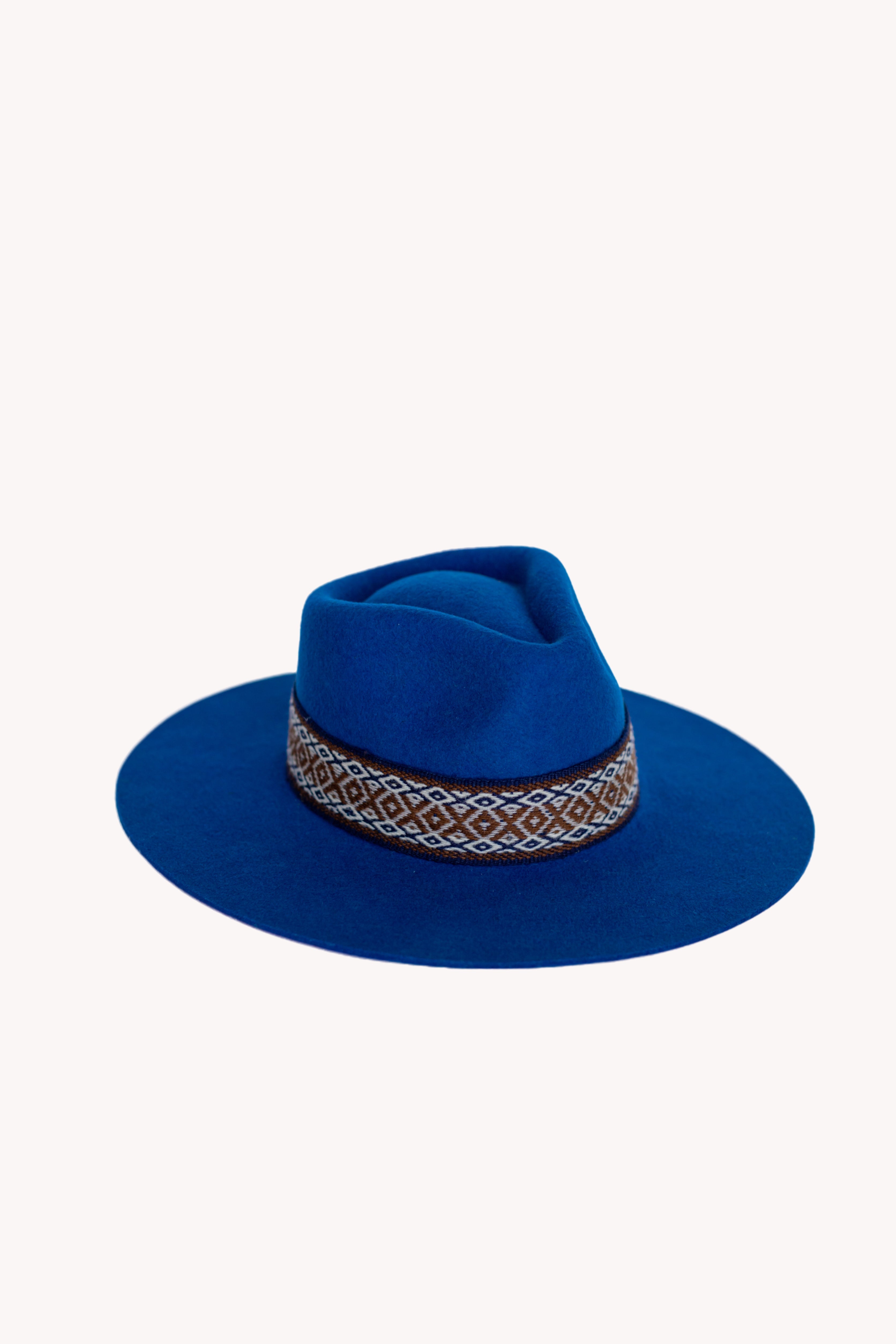 Electric Blue Western Hat
