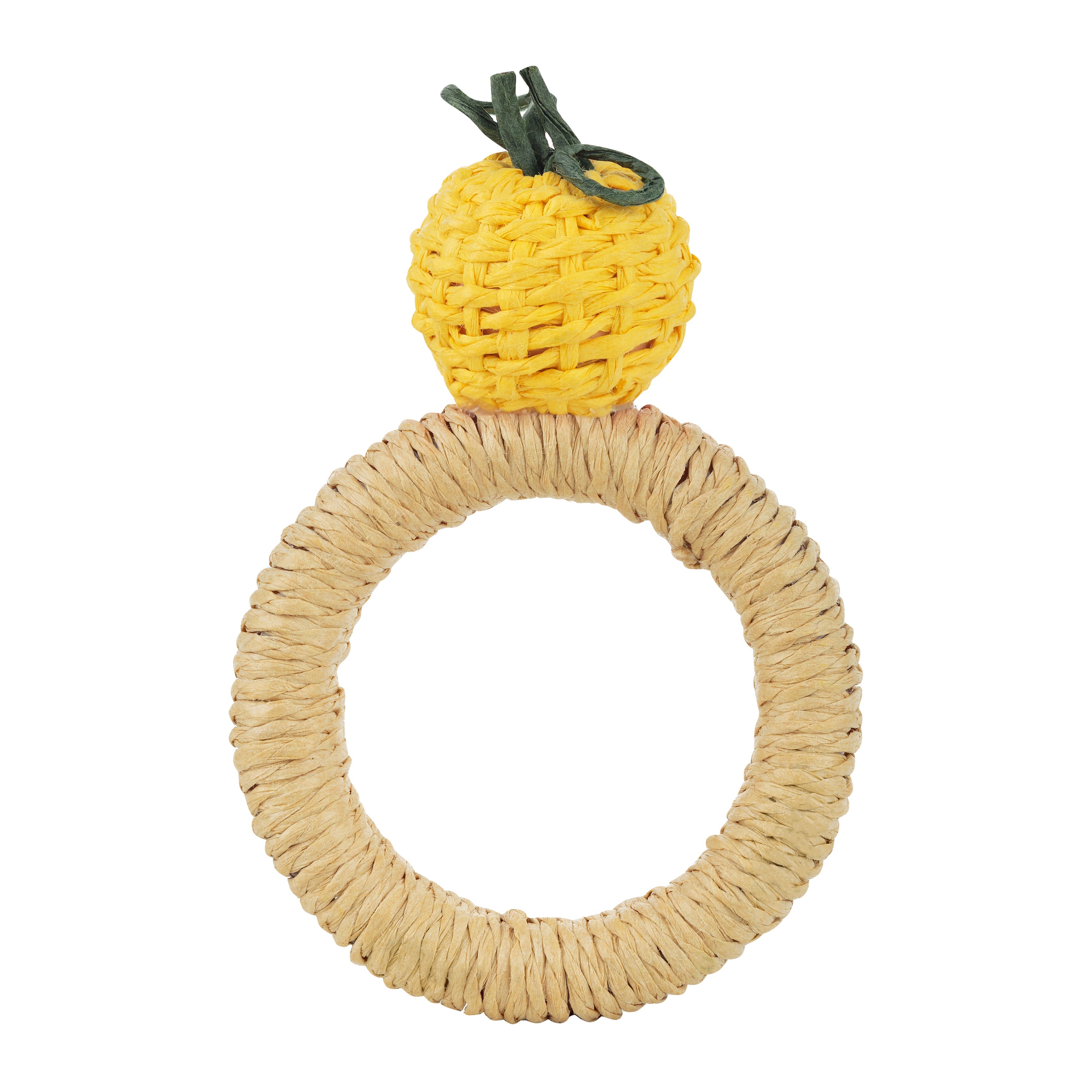 Handwoven Lemon Napkin Ring