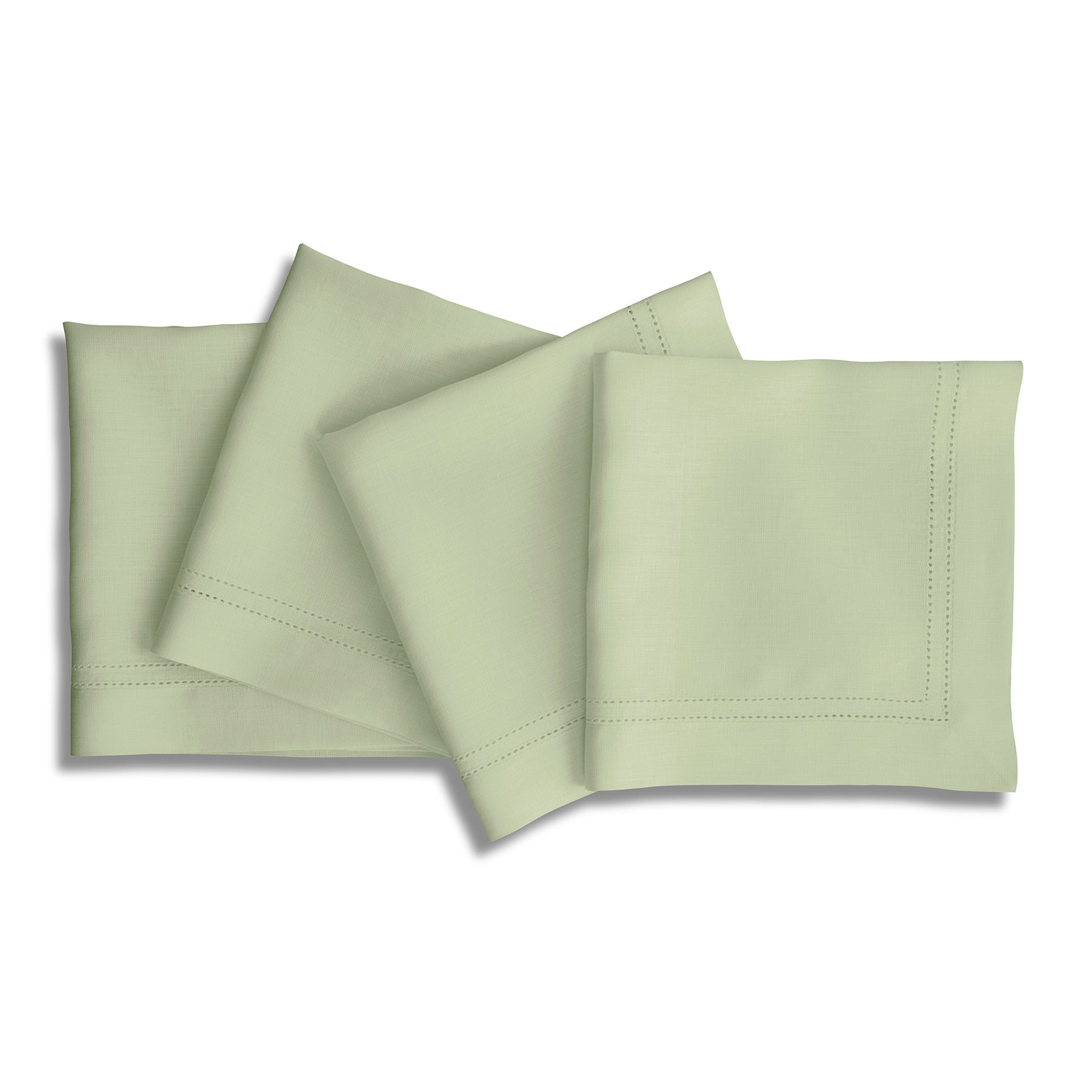 Linen Double Hemstitch Napkins, Set of 4