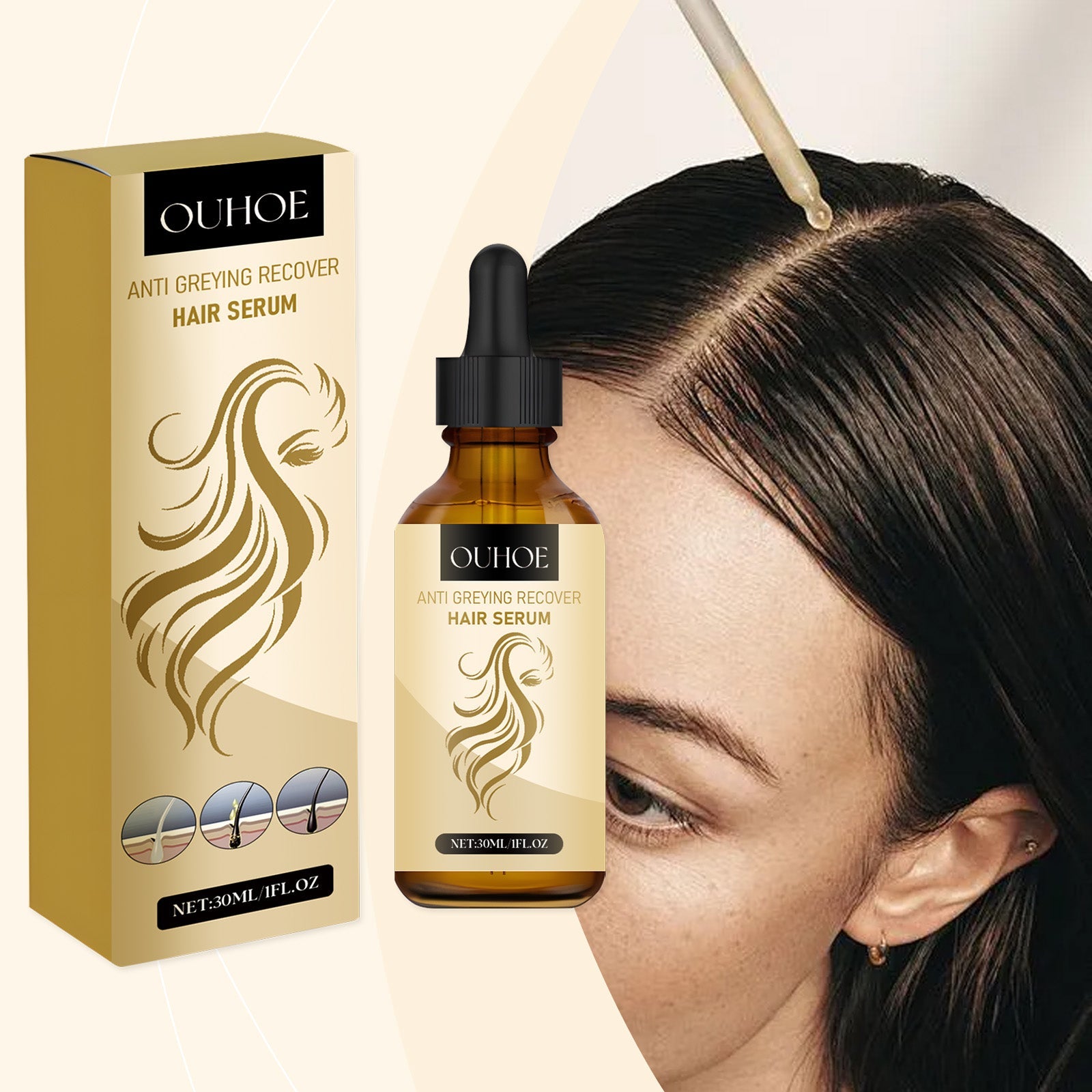 Hair Care Essence Moisturizes, Softens And Nourishes Hair With More Radiant And Elastic Hair Care Oil