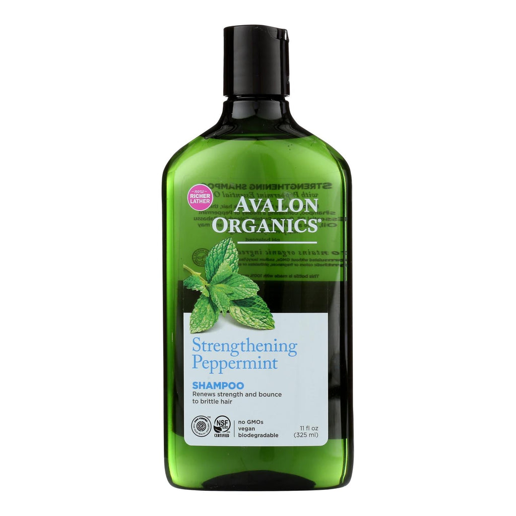 Avalon Organics Peppermint Revitalizing Shampoo 11 Fl Oz