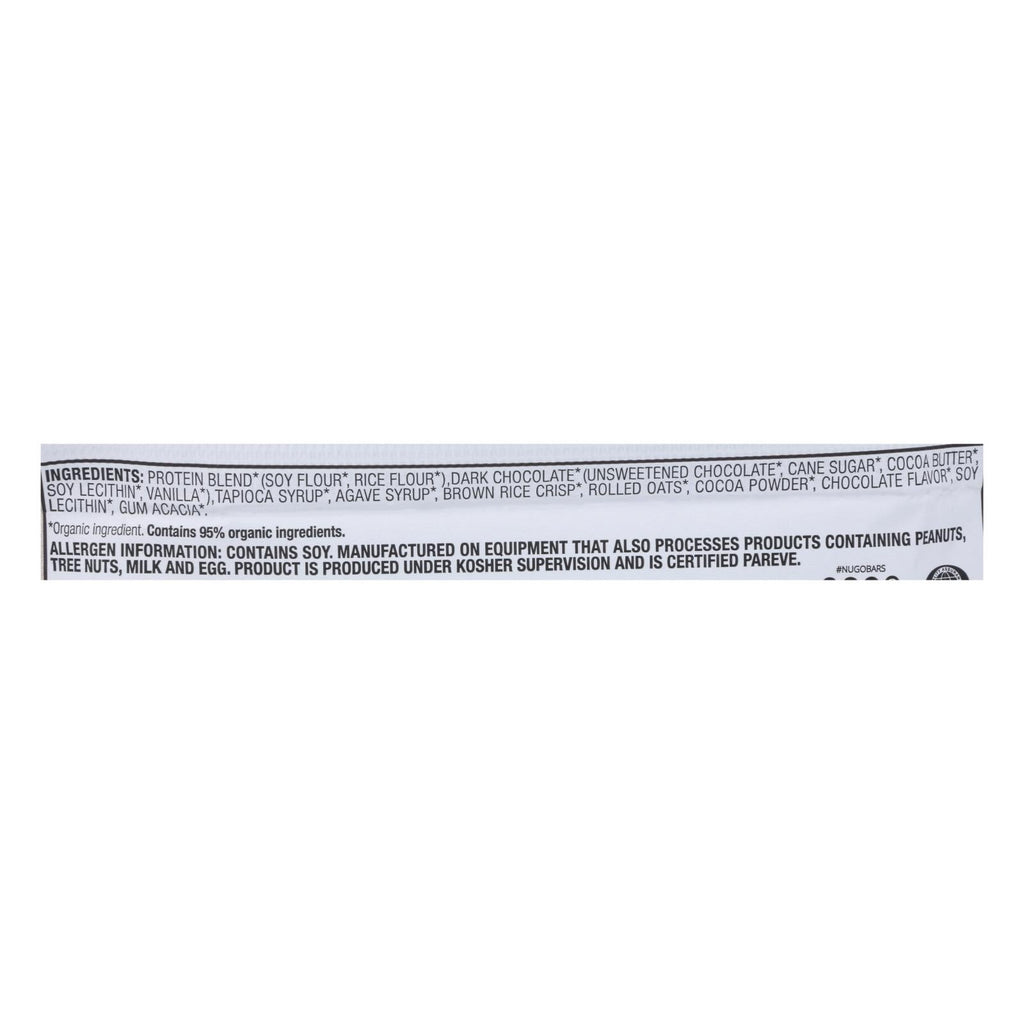 NuGo Organic Dark Chocolate Bars - 1.76 oz, 12-Pack