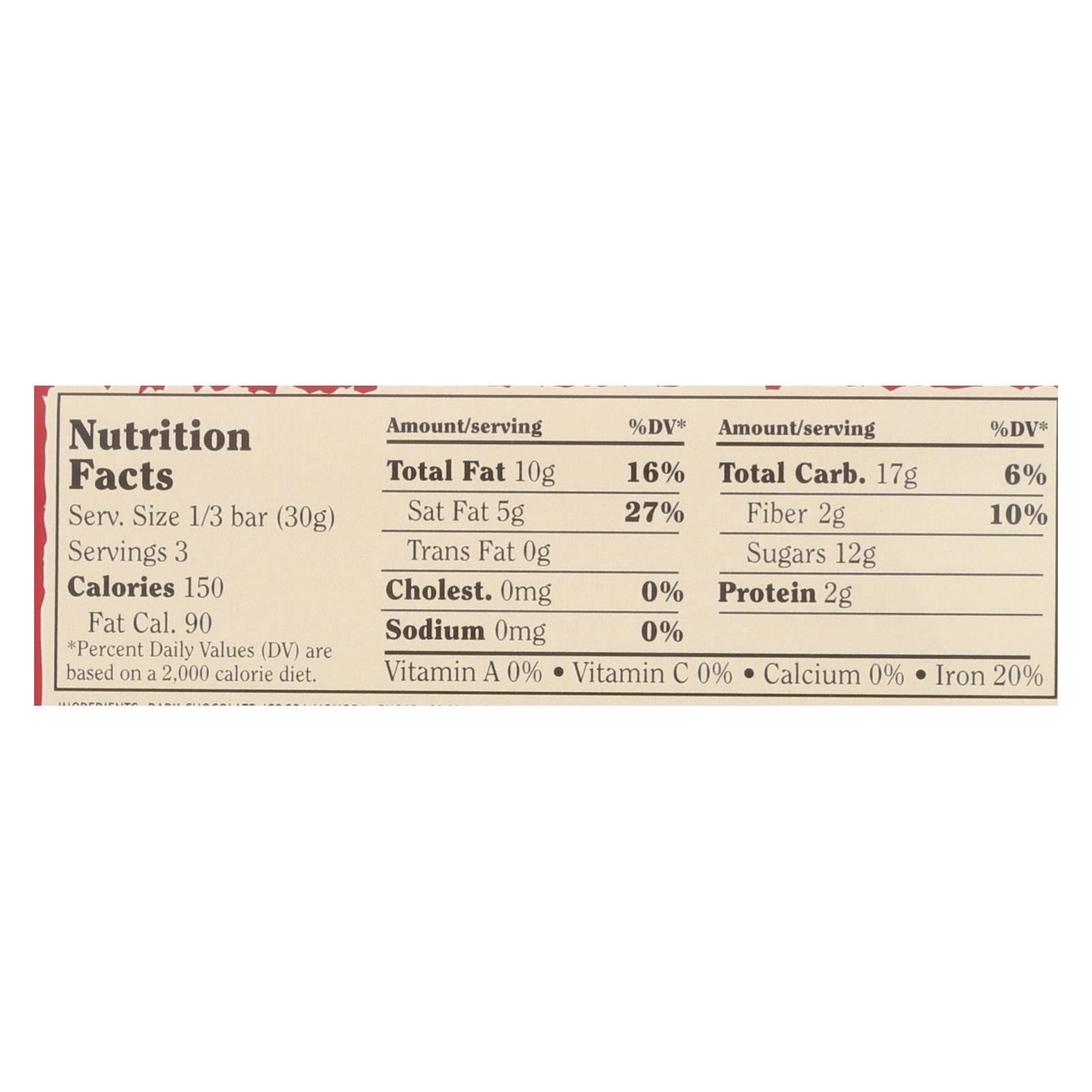 Chocolove Xoxox Dark Chocolate Cherry Almond Bars - 12 Pack