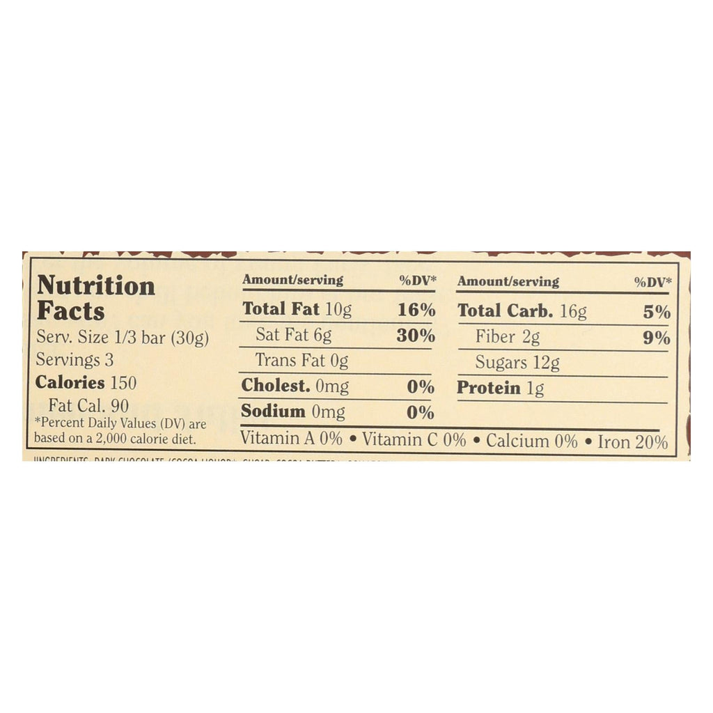 Chocolove Dark Chocolate Coffee Crunch Bars - 3.2 oz, 12 Pack