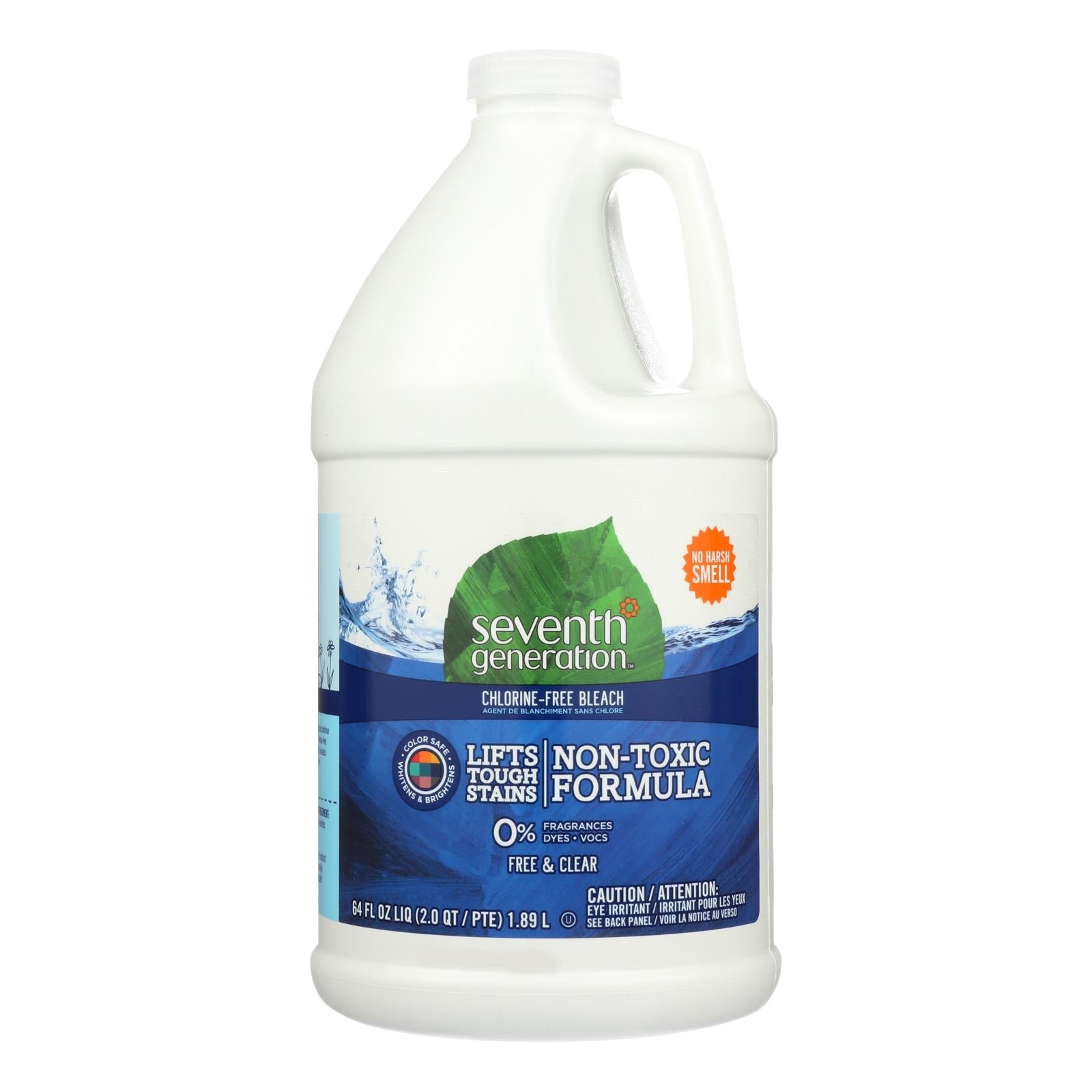 Seventh Gen Chlorine-Free Bleach, Free & Clear, 6-Pack