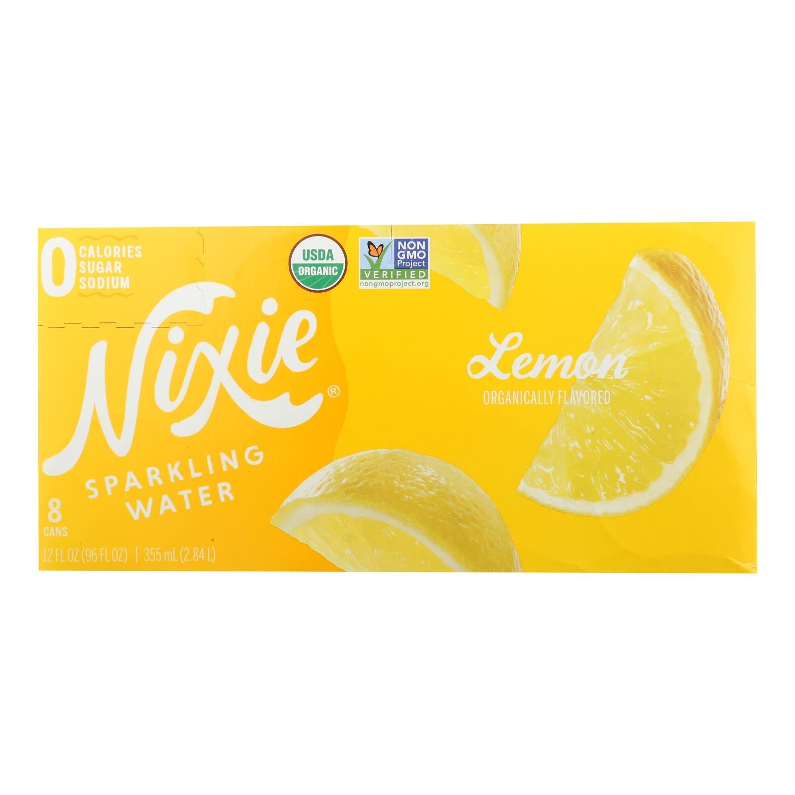 Nixie Lemon Sparkling Water, 3 Cases (8/12 FZ)