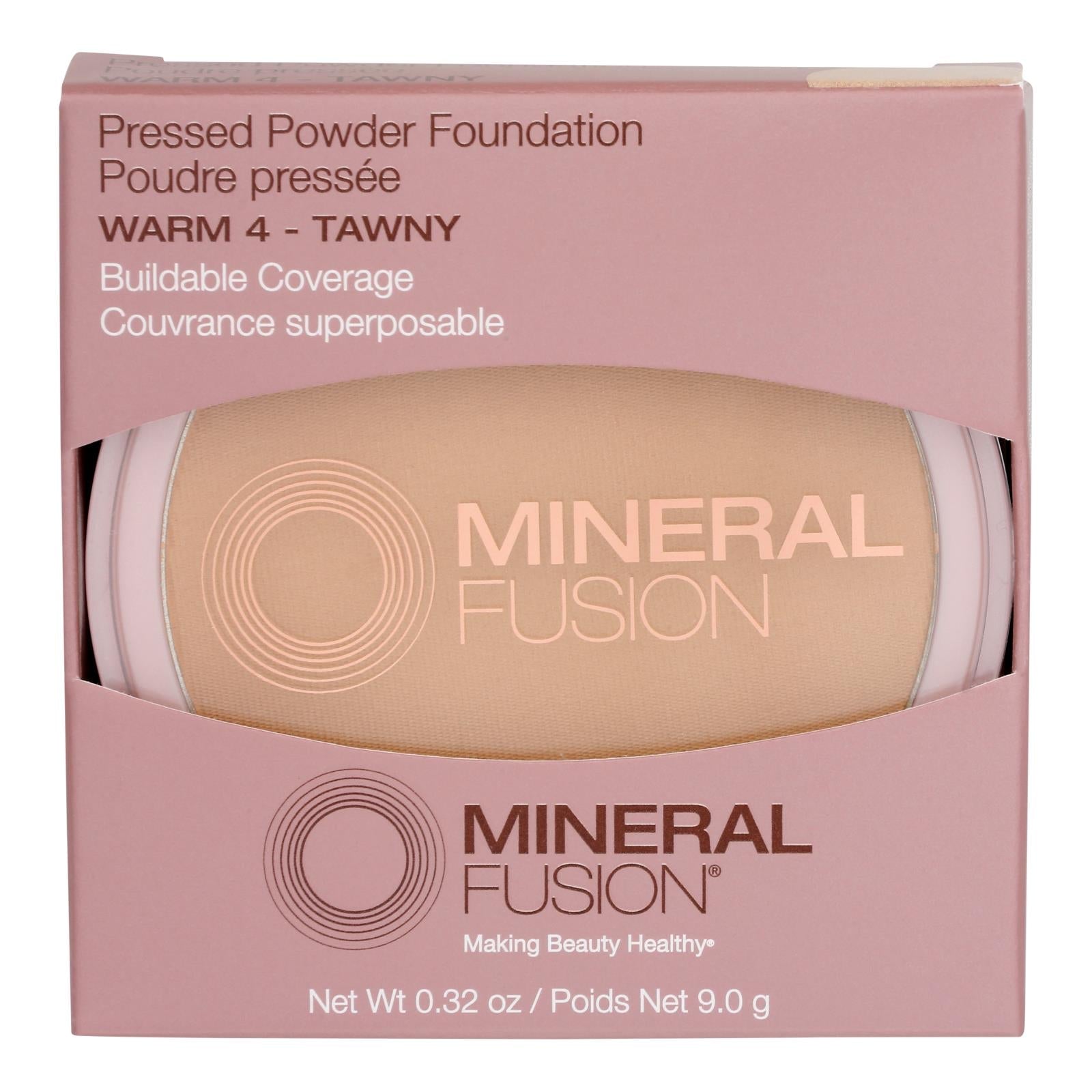 Mineral Fusion - Mkup Pressed Powder Warm 4 - 1 Each-.32 Oz