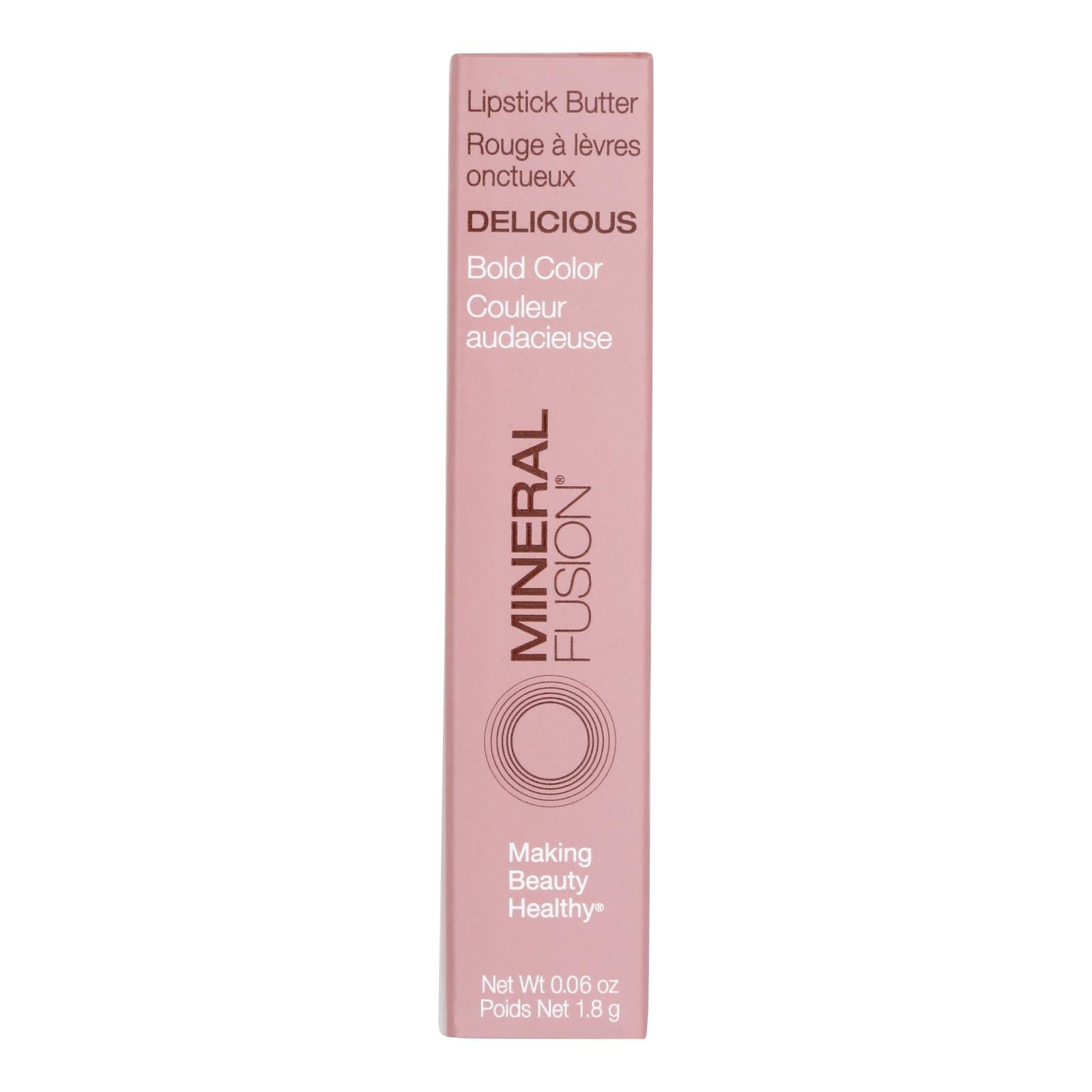 Mineral Fusion Lipstick Butter - Delicious - 0.06 Oz
