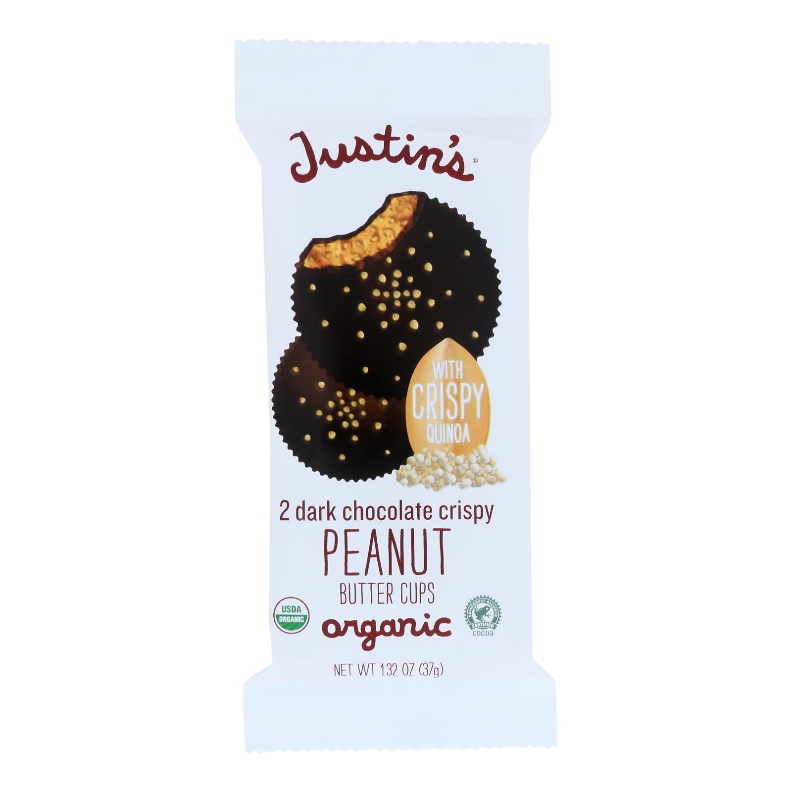 Justin's Dark Choc Peanut Butter Cups, 12-Pack (1.32 OZ)
