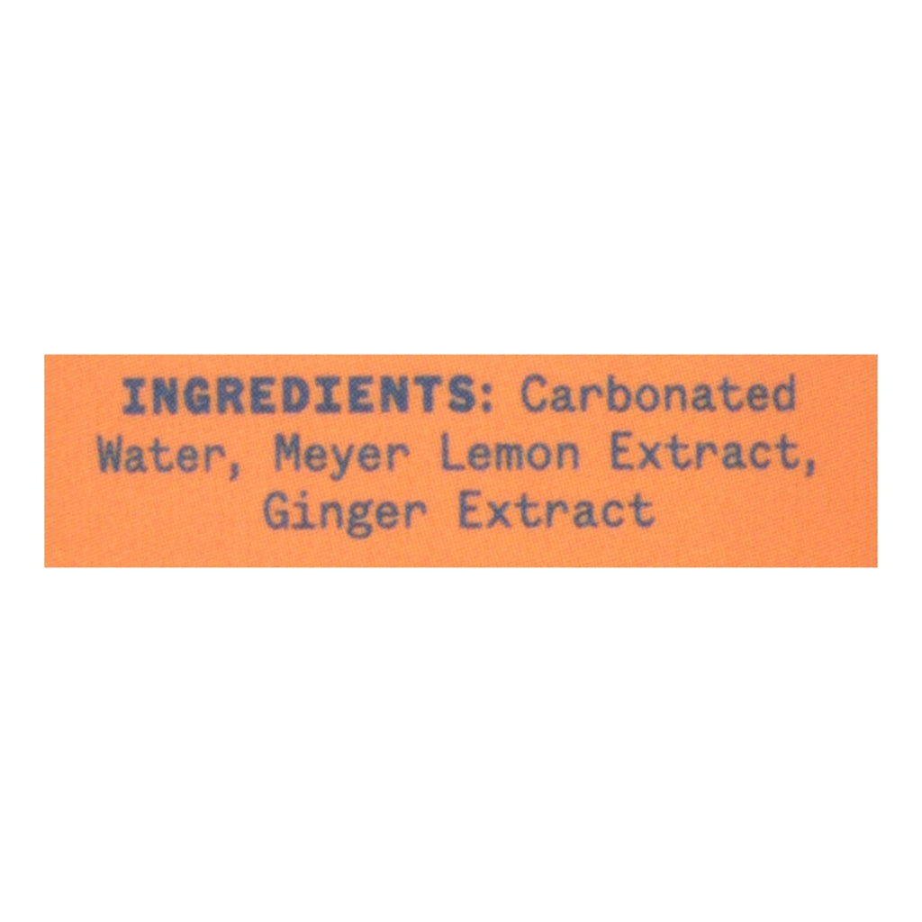 Aura Bora Ginger Meyer Lemon Sparkling Water, 12-Pack