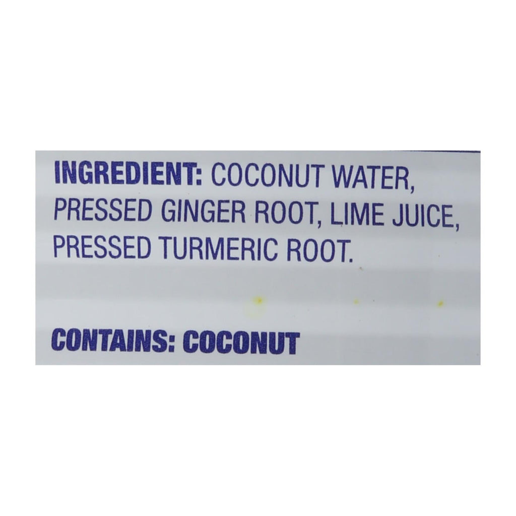 C2o Ginger Lime Turmeric Coconut Water, 17.5oz (12-Pack)