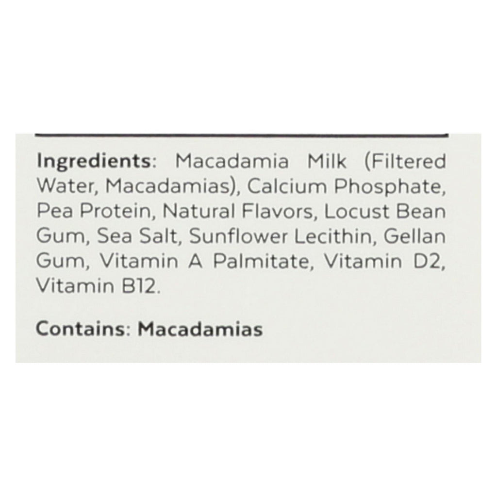 Milkadamia Unsweetened Vanilla Macadamia Milk, 6-Pack