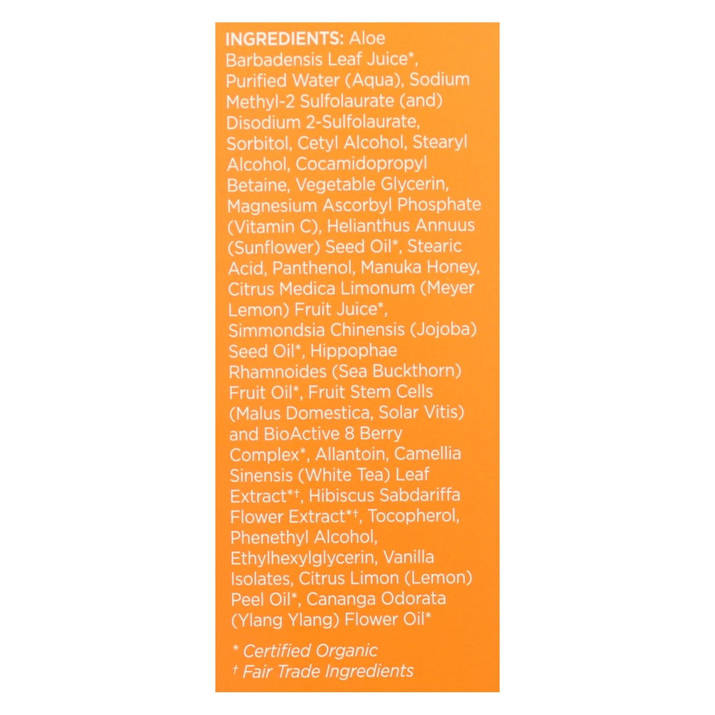 Andalou Naturals Meyer Lemon Cleanser for Combo Skin 6oz