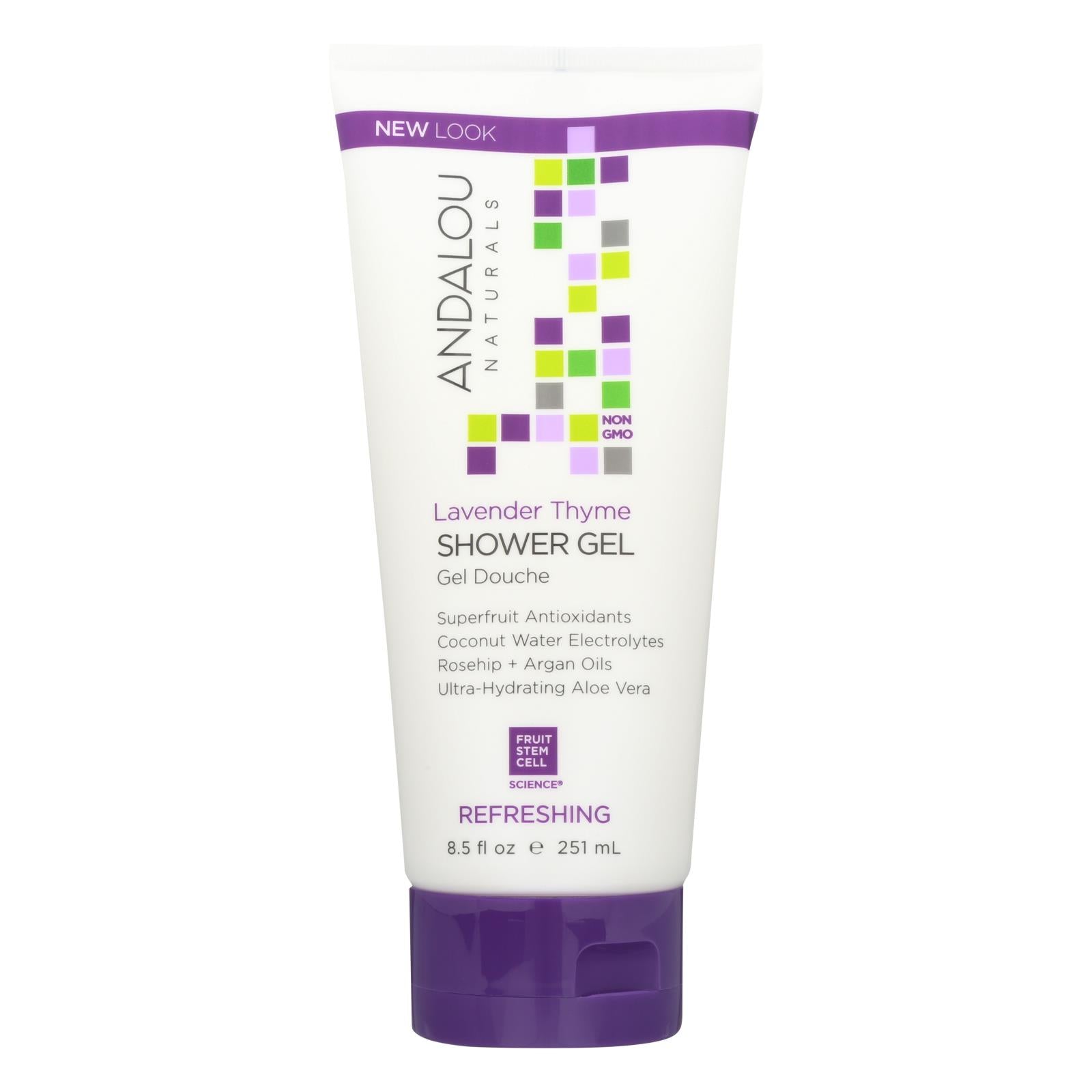 Andalou Naturals Lavender Thyme Shower Gel 8.5 Fl Oz