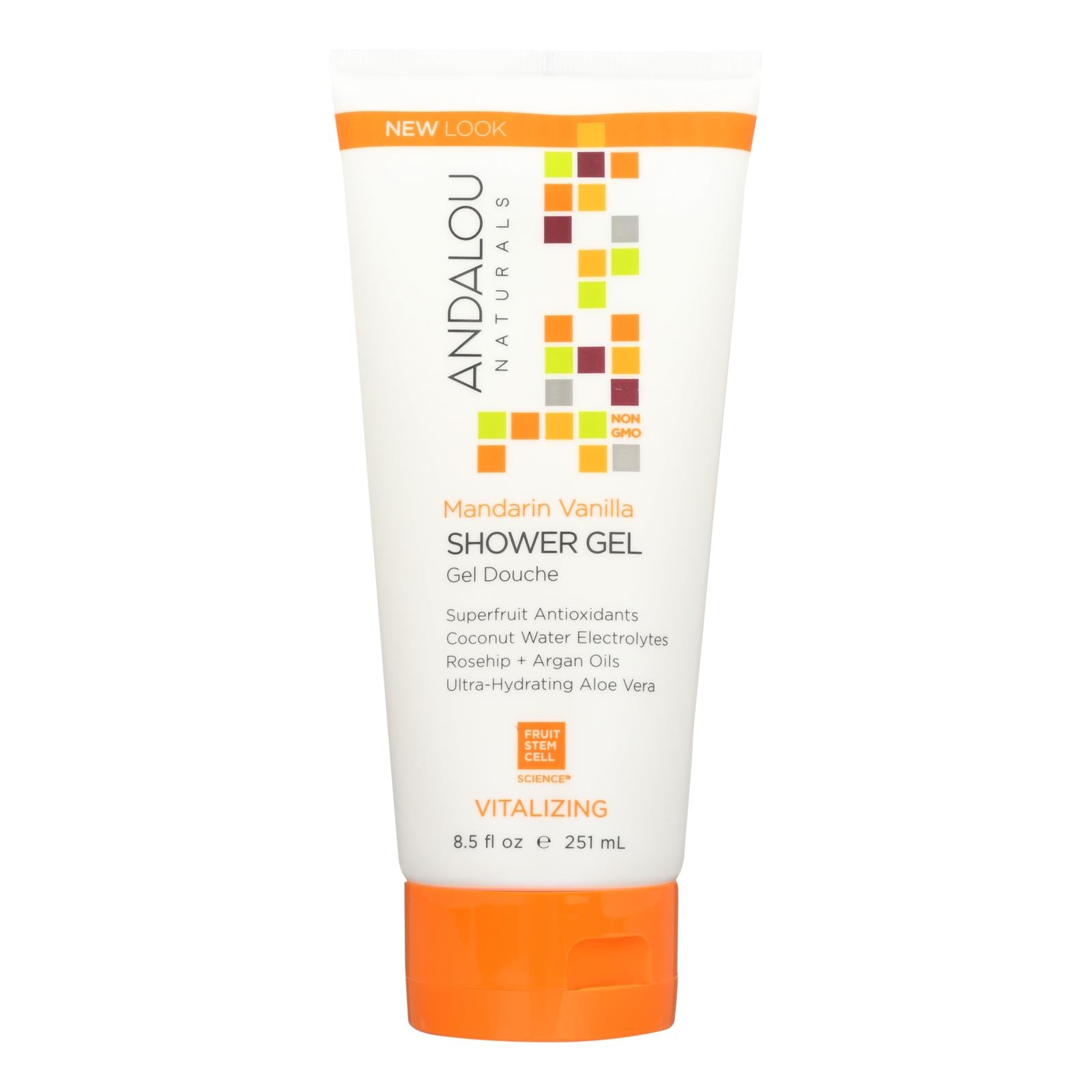 Andalou Naturals Mandarin Vanilla Shower Gel 8.5 Fl Oz