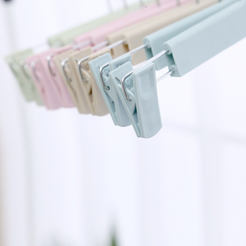 Non-Slip Plastic Clothes Rack Trouser Rack Skirt Clip Underwear Rack Frosted Drying Clothes Rack