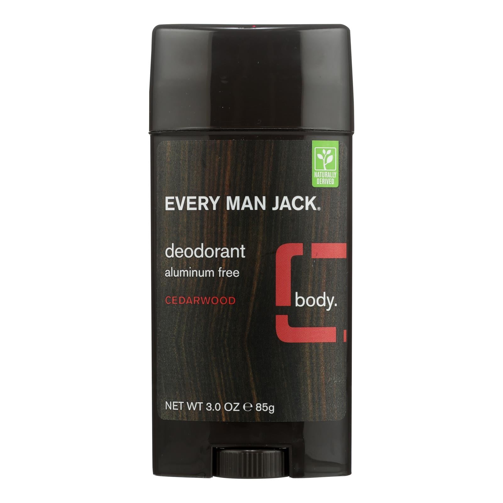 Every Man Jack Cedarwood Deodorant - Aluminum Free 3 Oz