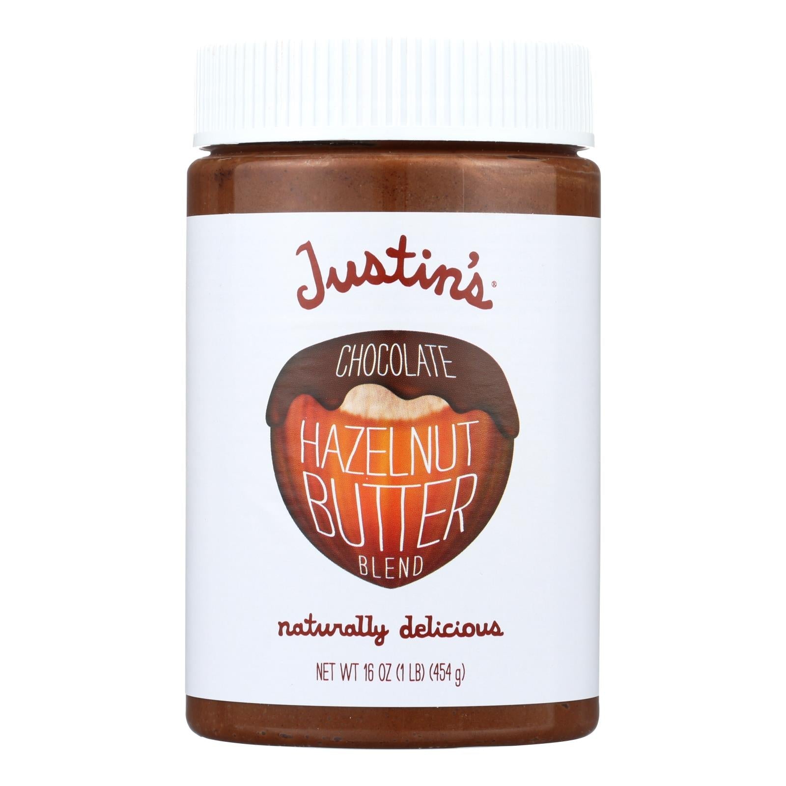 Justin's Chocolate Hazelnut Butter - 16 oz, 6 Pack