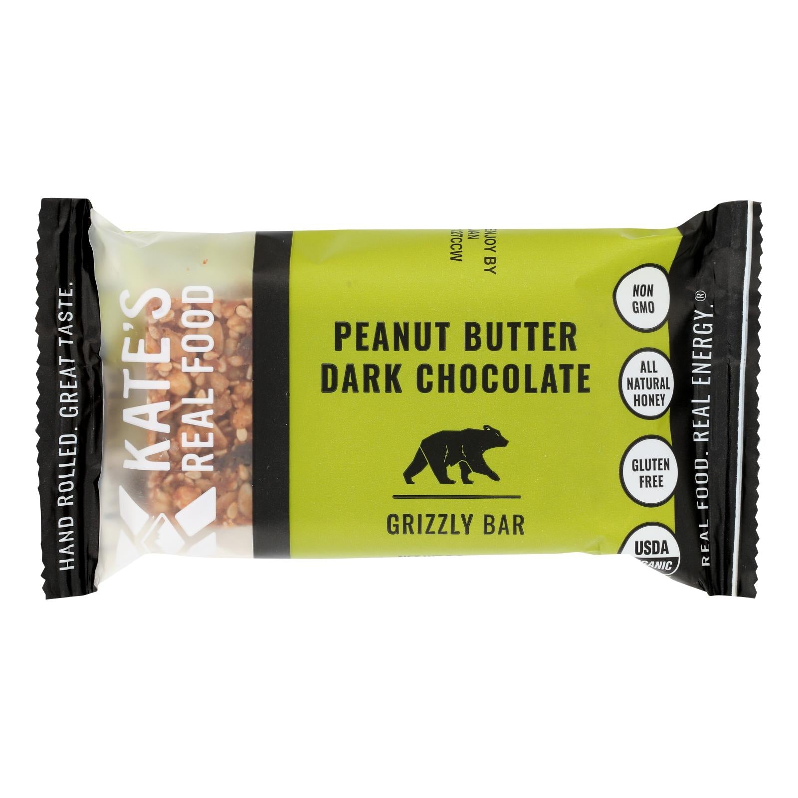 Kate's Real Food Peanut Butter Dark Chocolate Bars - 12pk