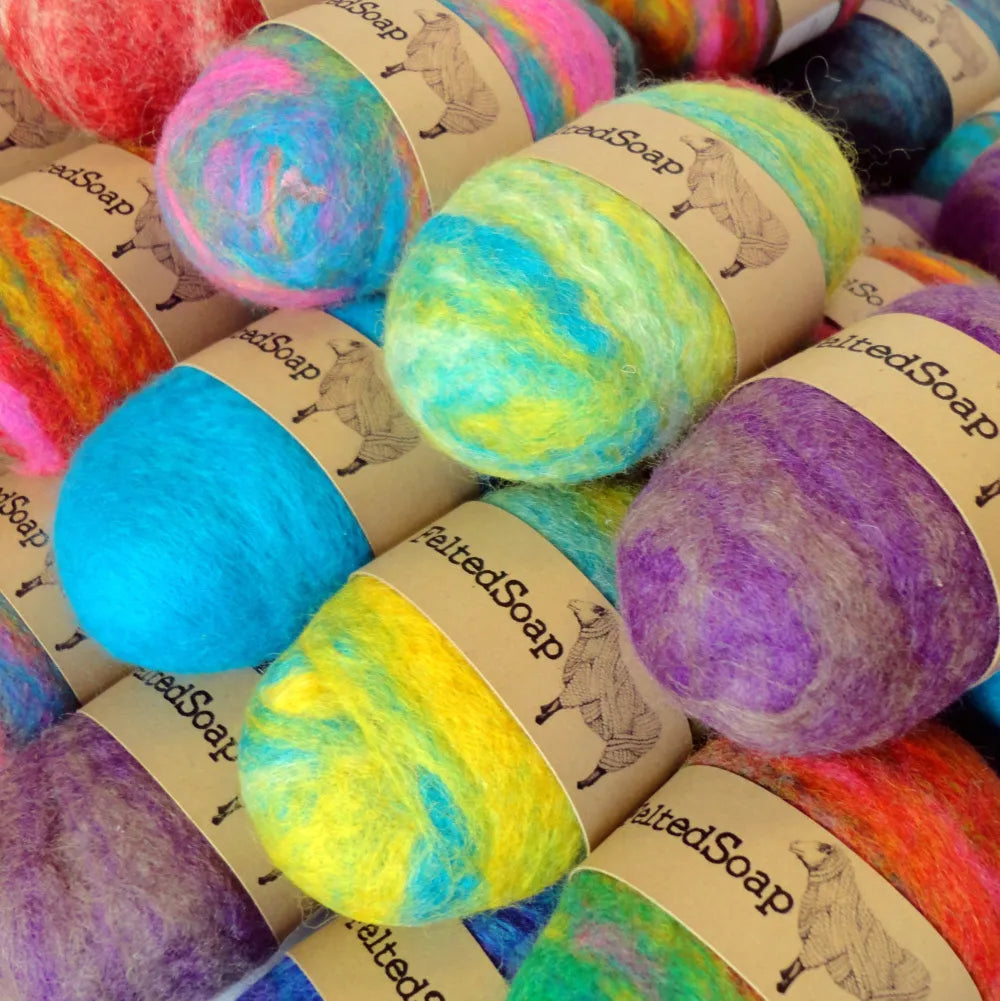 Felted Wool Soap Bars