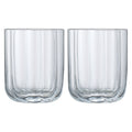 Flower Lowball Glassware, Clear, Set of 2