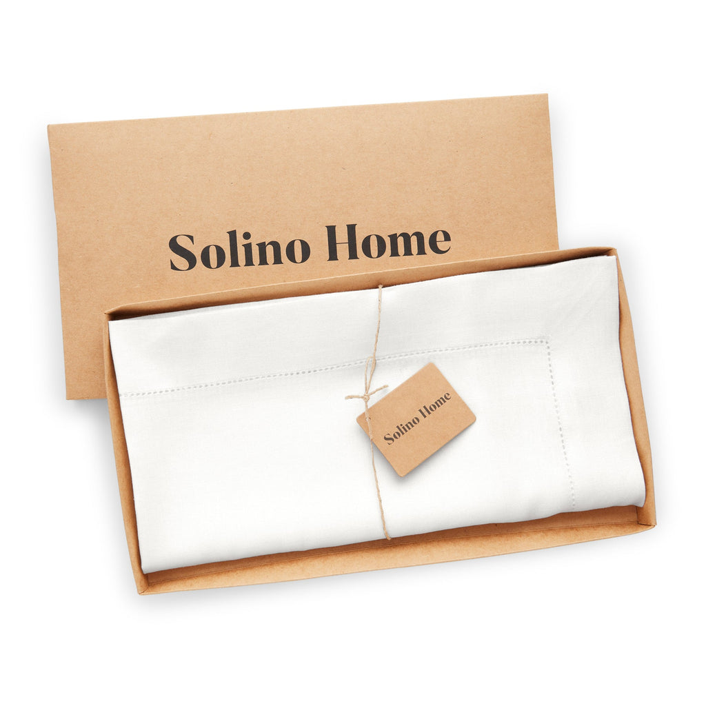 Classic Hemstitch Table Throw