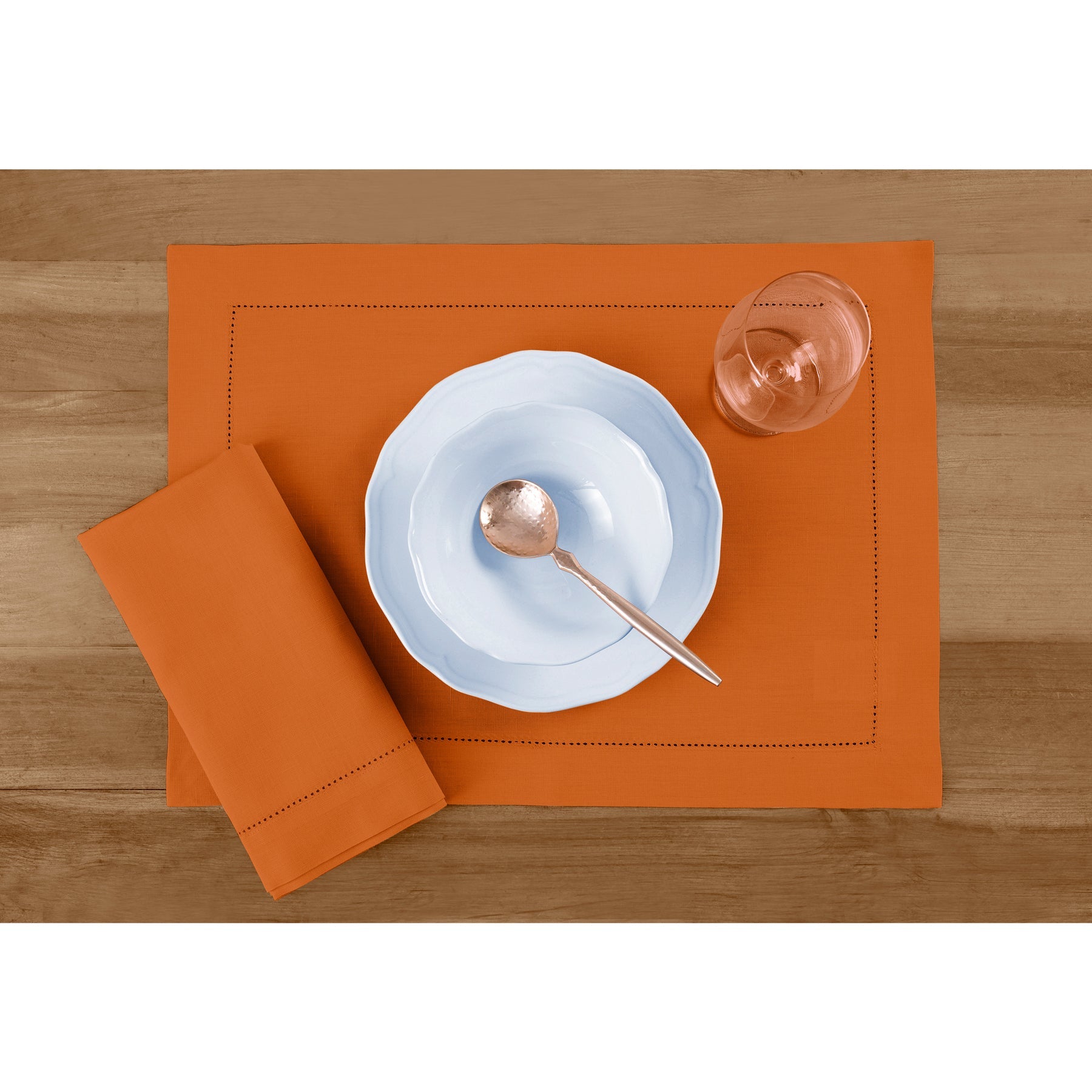 Cotton Linen Hemstitch Placemats